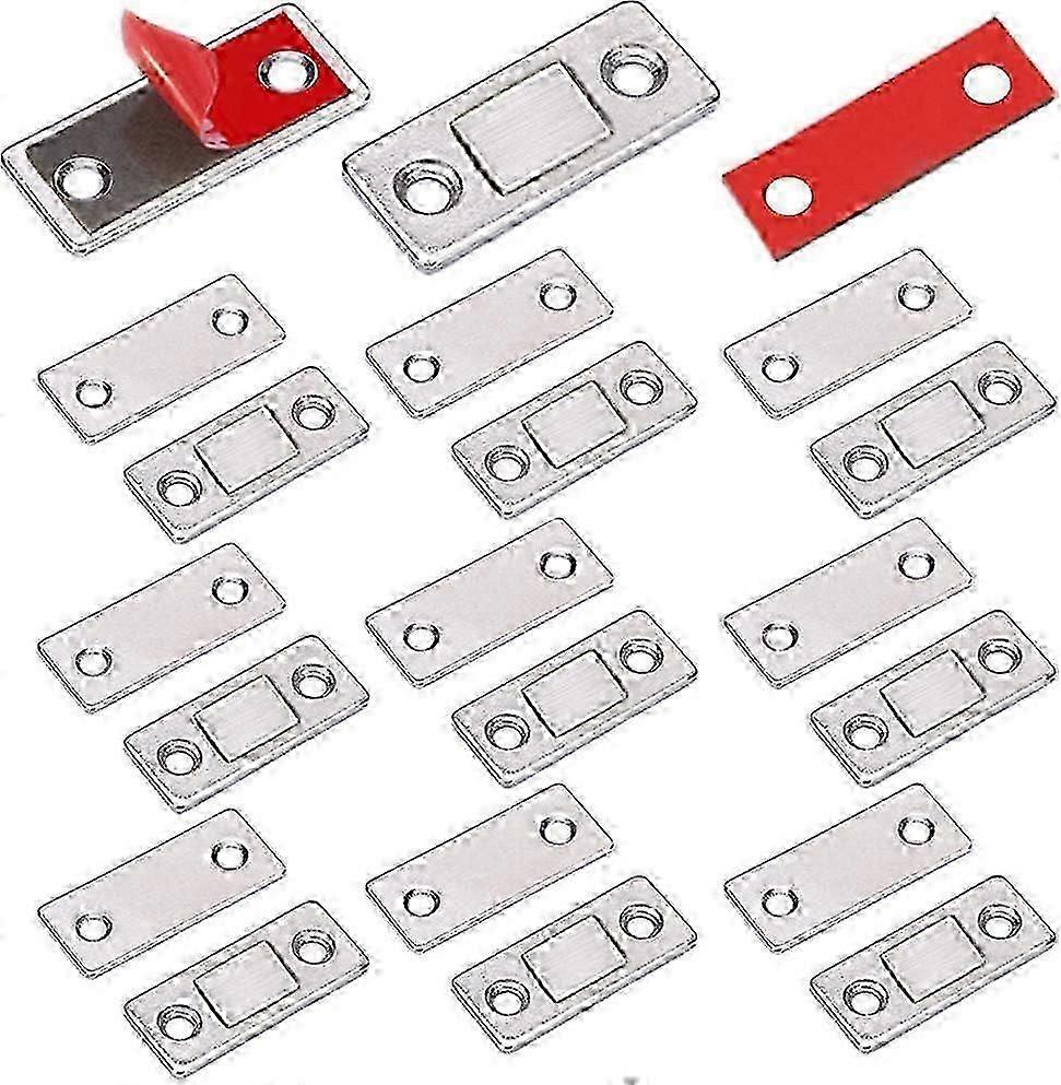 キャビネット用マグネットキャッチ 10個パック 超薄型キャビネットドア用マグネットキャッチ 引き出し用マグネット 粘着キャビネットラッチ マグネット開閉