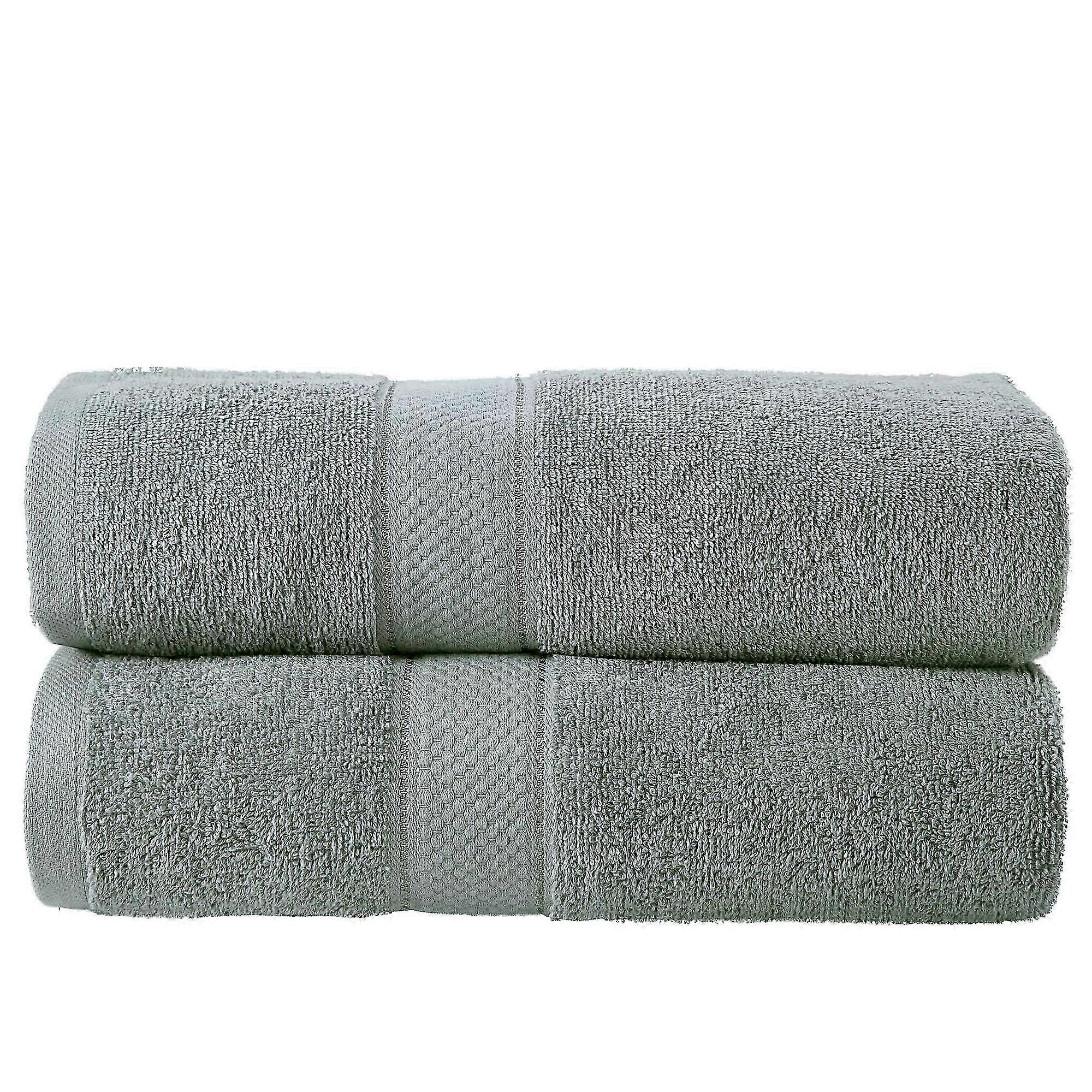 2-Piece Bale Bath Sheet  Set Bathroom Accessories (Green)