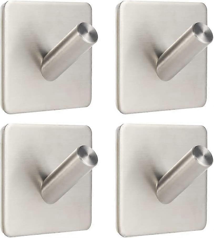 4pcs towel hooks, self-adhesive towel rack