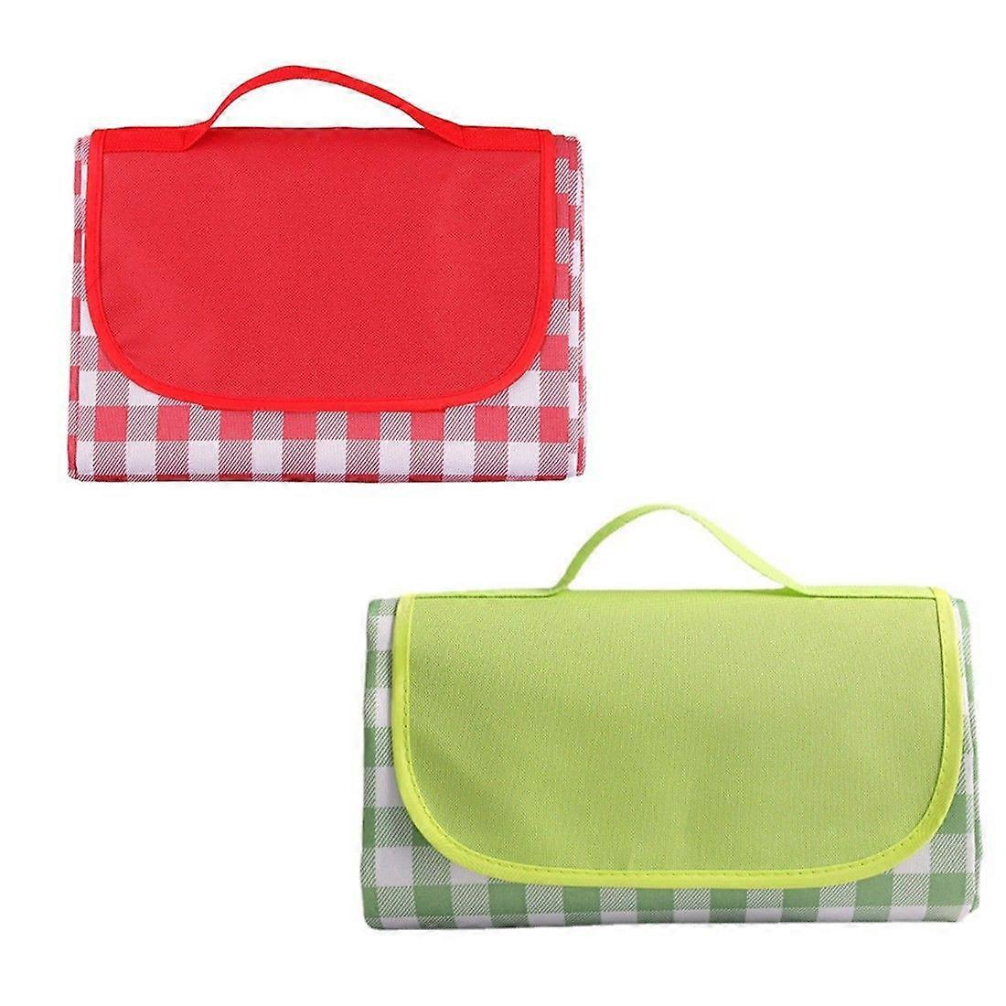 Packable Portable Table Mat Damp Proof Mat Dining Mat Floor Mat Picnic Mat Waterproof,Beach Mat Picnic Blanket 2pcsD-