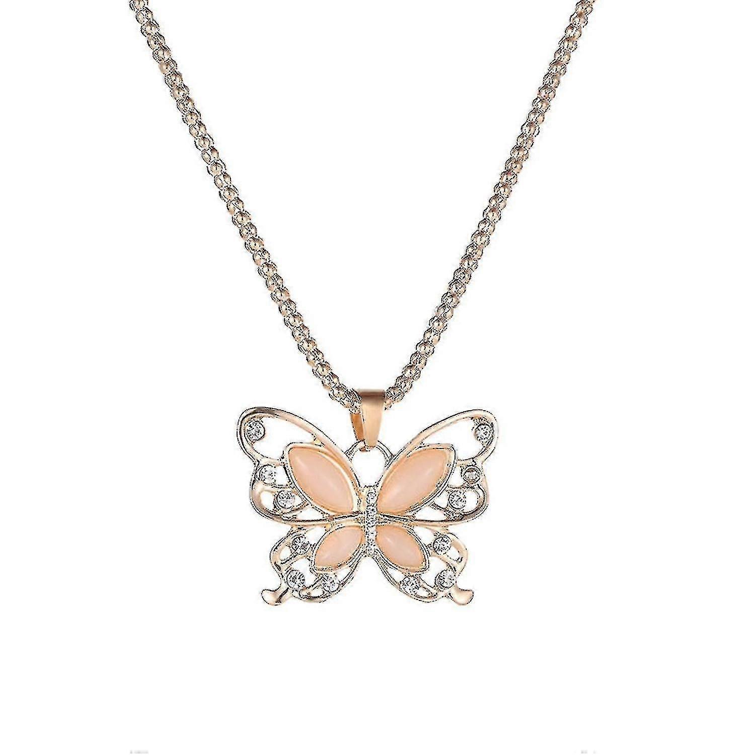 Dames Papillon Collier Couleur Dripping Oil Collier Bijoux Pull Accessoires