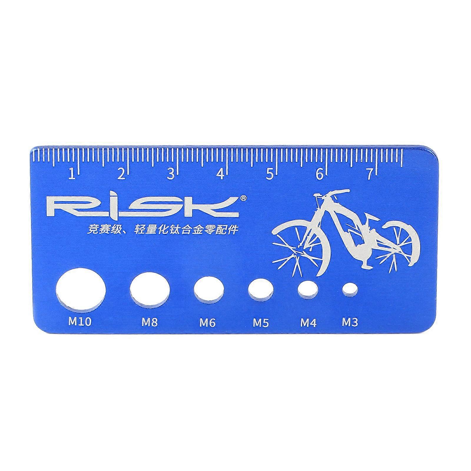 Portable Metric System Screw Bolt Nut Thread Size Gauge Checker - 3mm to 10mm,