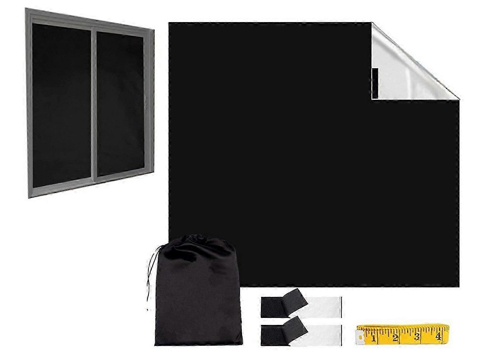 1.45x2m Blackout Shades Window Blackout Curtains Temporary Blackout Blinds