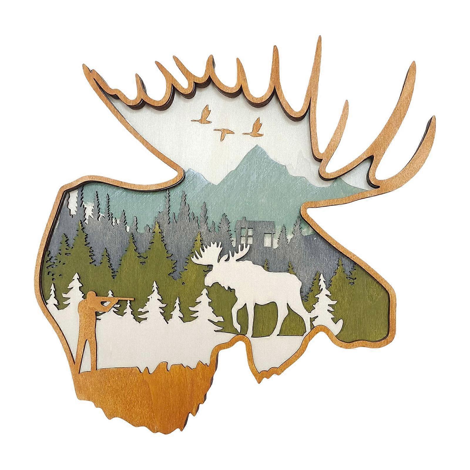 Animals Head Statue 32x32x2.5cm