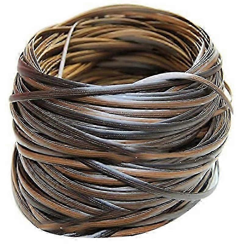 Coffee Gradient Flat Synthetic Rattan Weaving Material Plastic Rattan For Knit And Repair Chair Tab