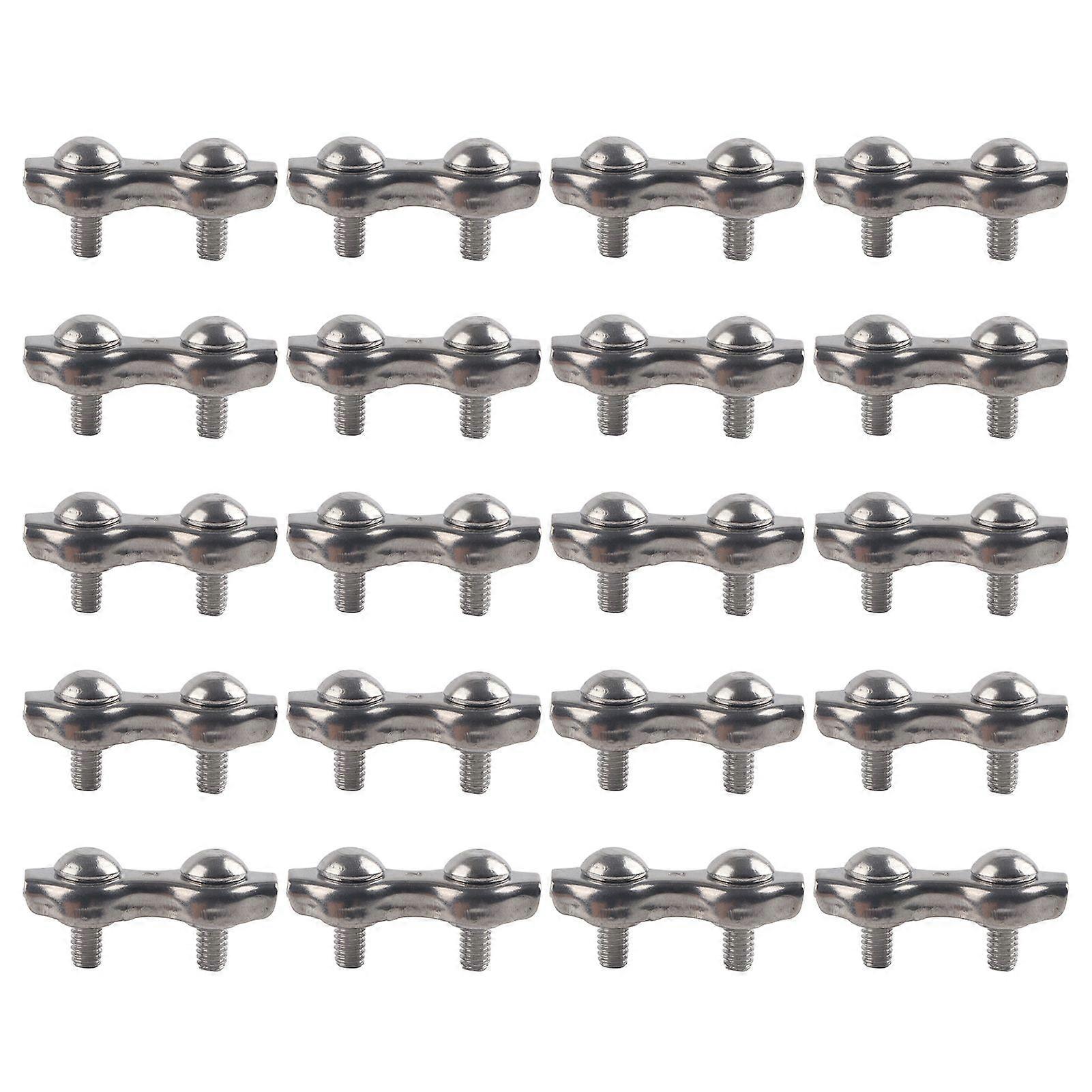 Wire Rope Clips Stainless Steel Cable Clamps Simple Grip Caliper Duplex Locking Device