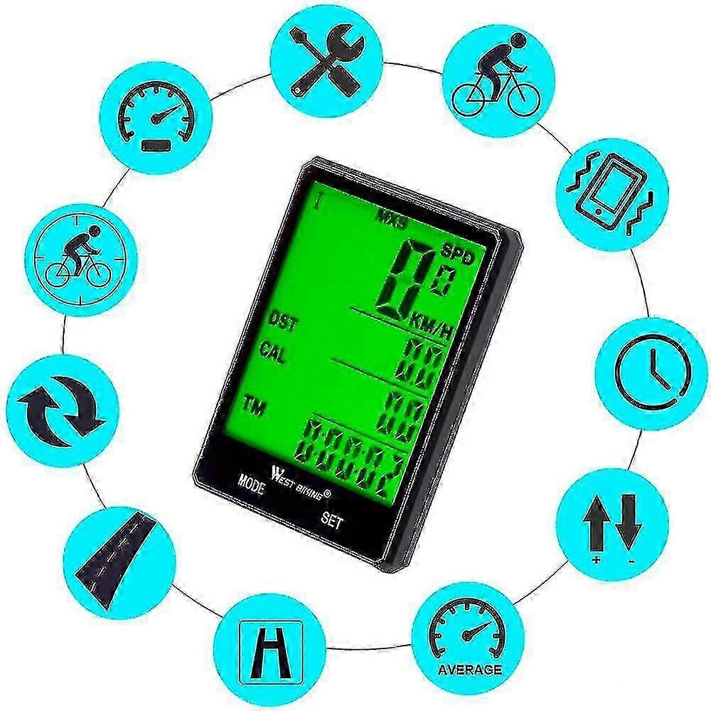 Bicycle Backlight Computer Wireless With