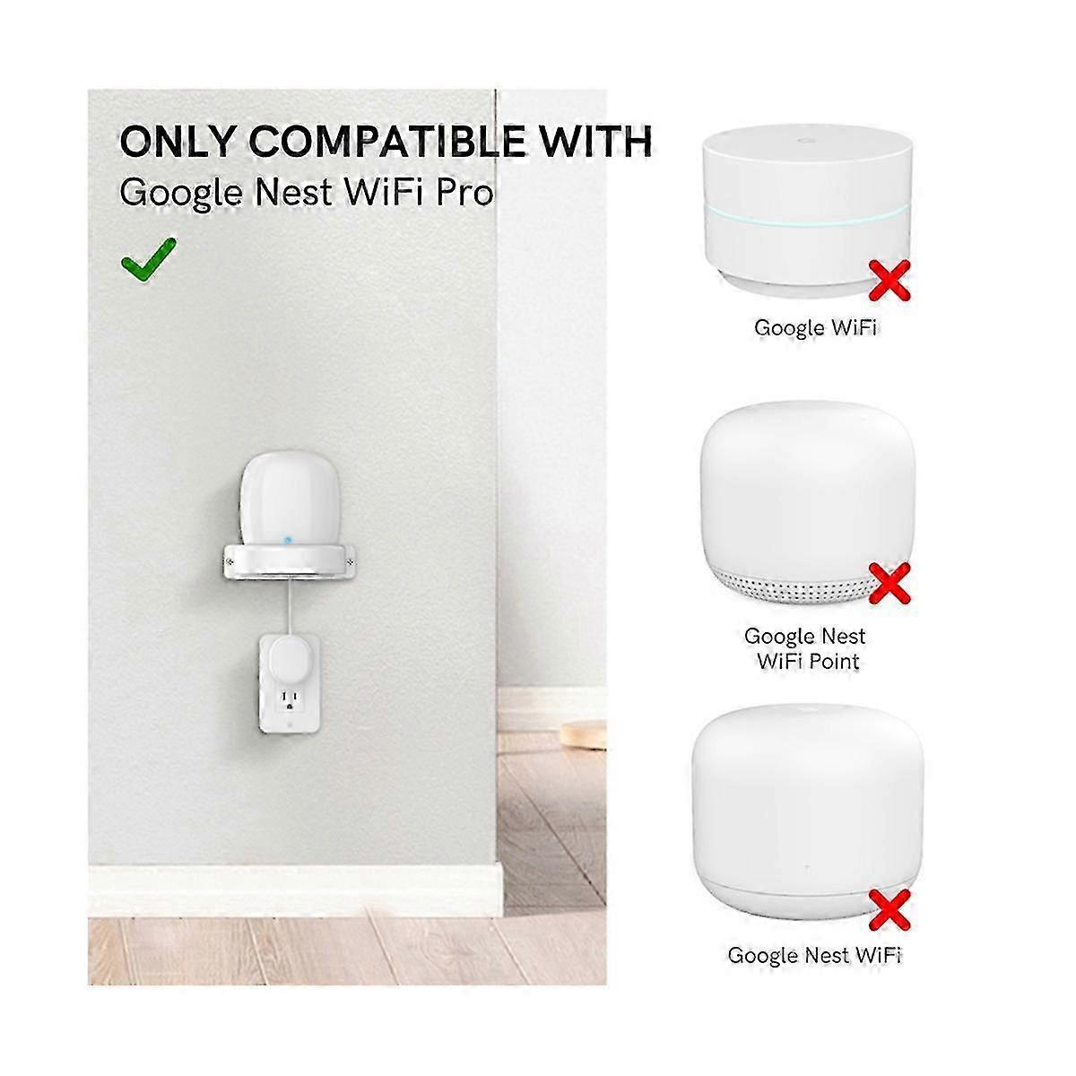 For 1 PCS  Nest WiFi Pro Wall Mounting Bracket Intelligent Speaker Wall Storage Bracket Base,
