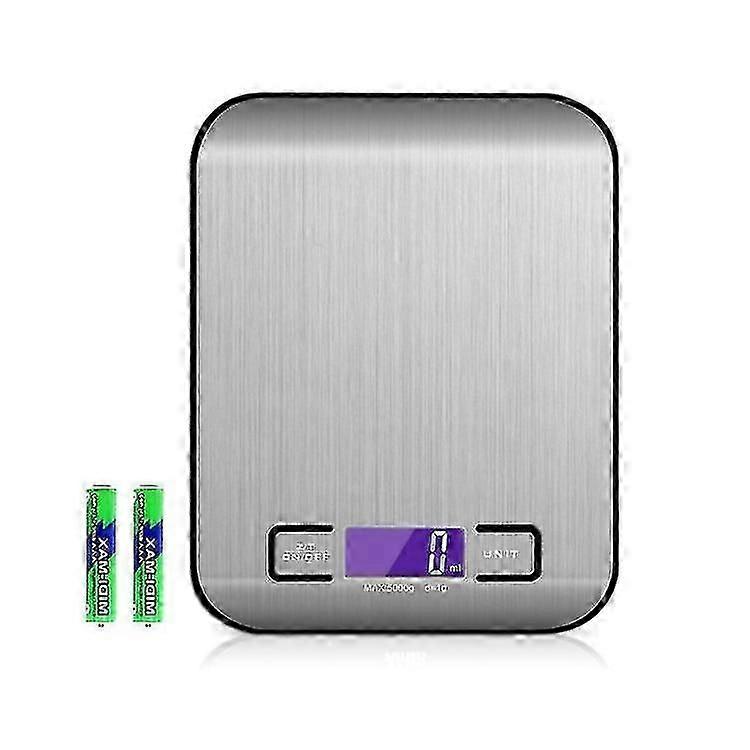 Kitchen Scales With Lcd Display-wonderful Precision Up To 1g (5kg Max) - Silvery (huali)