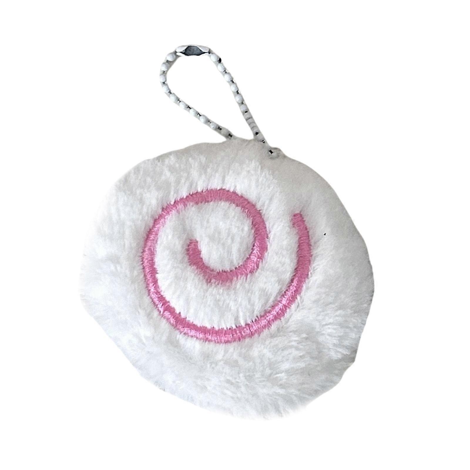 Decorative Fish Cake Charm Plush Decoration Stuffed Fish Key Ring Versatile Hanging Ornament for Creative Gifting