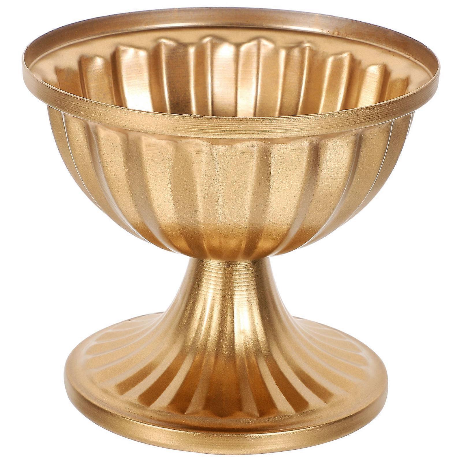 Stable Metal Vase, Functional Decorative Urn for Wedding and Home Settings