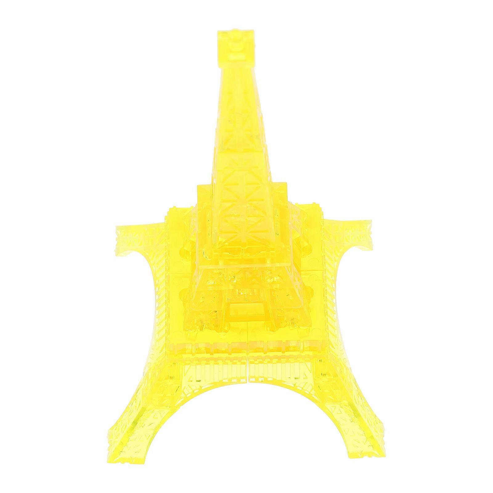 Sturdy Crystal Eiffel Tower Model Puzzle for Adults – Educational Brain Teaser Building Blocks for Relaxation and Learning