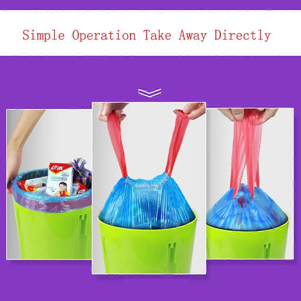 (18 Count) Garbage Bag Drawstring Trash Bags Durable Disposable Home Kitchen