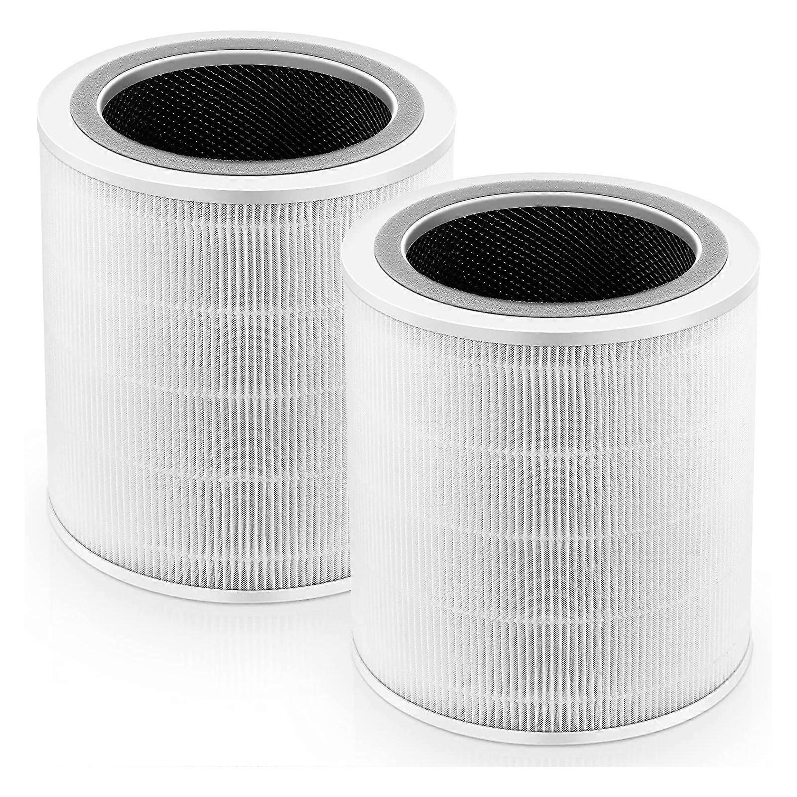 Compatible for LEVOIT-Core 400S/400S-RF Air Purifier HEPA 360Degree Filtration Activated Carbon Filtration System 2 Pack
