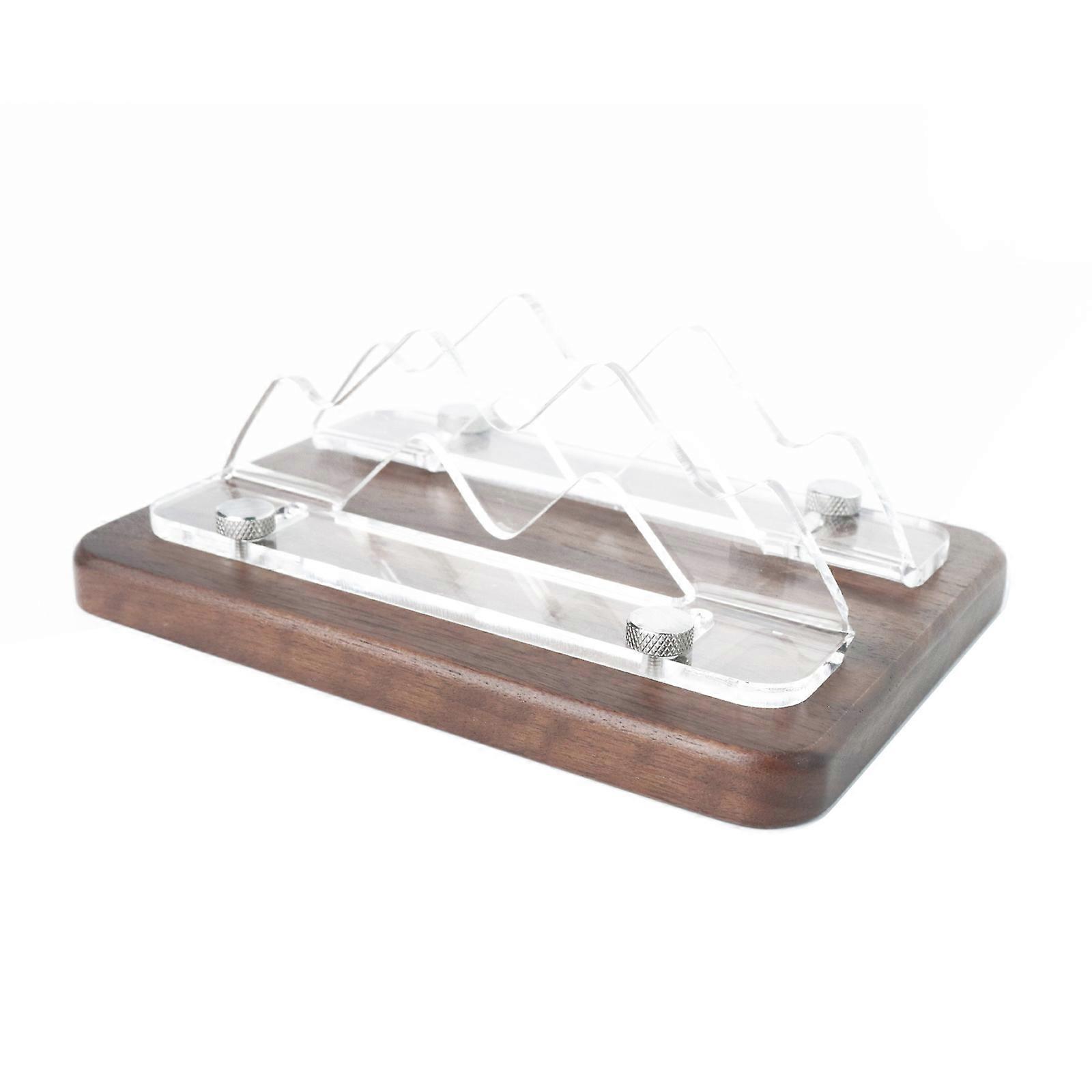 Organizer per computer desktop in ABS e legno per sistema di archiviazione verticale a 4 porte
