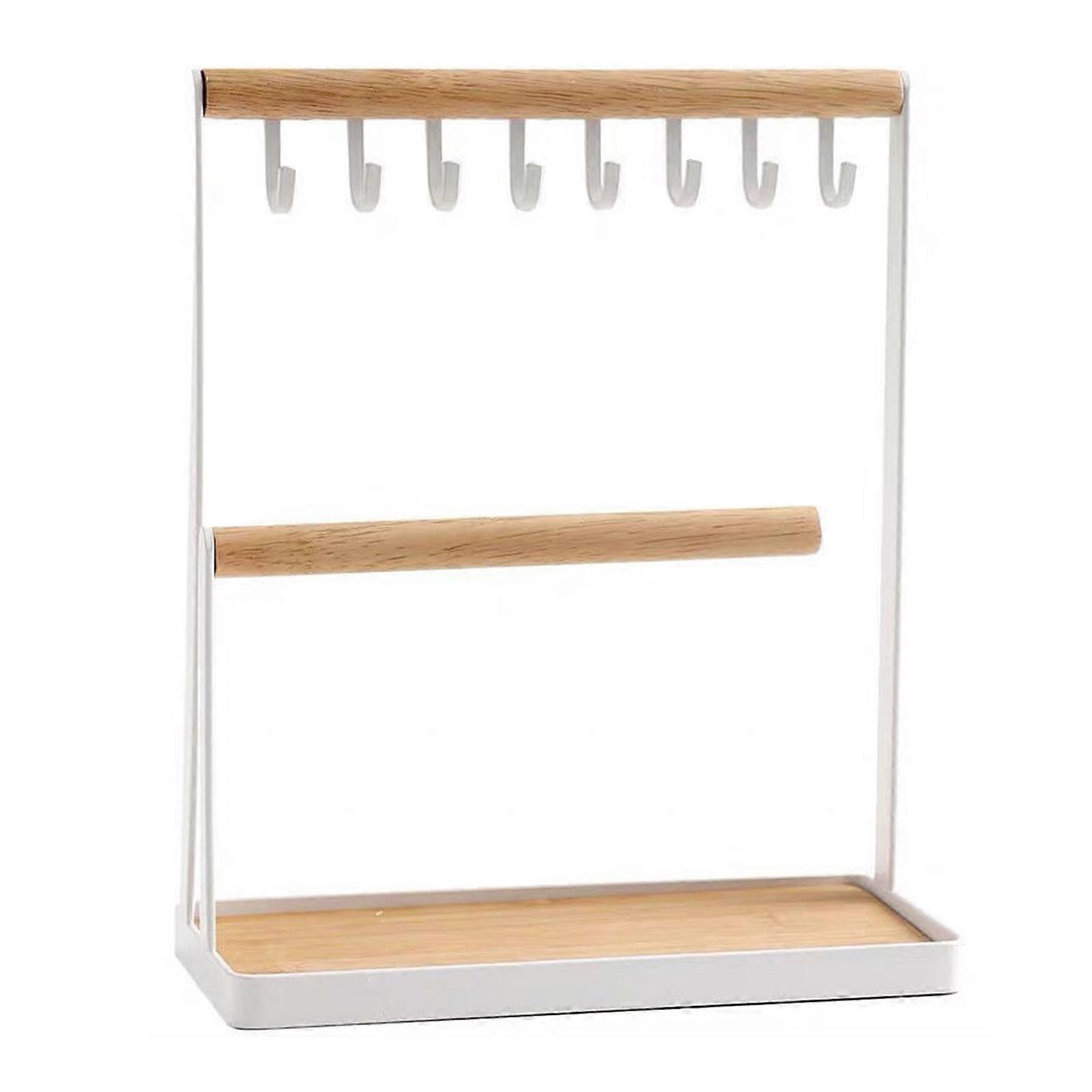 ジュエリーオーガナイザージュエリー収納ラックジュエリーショーケーススタンドブレスレットディスプレイラック合金素材寝室に最適