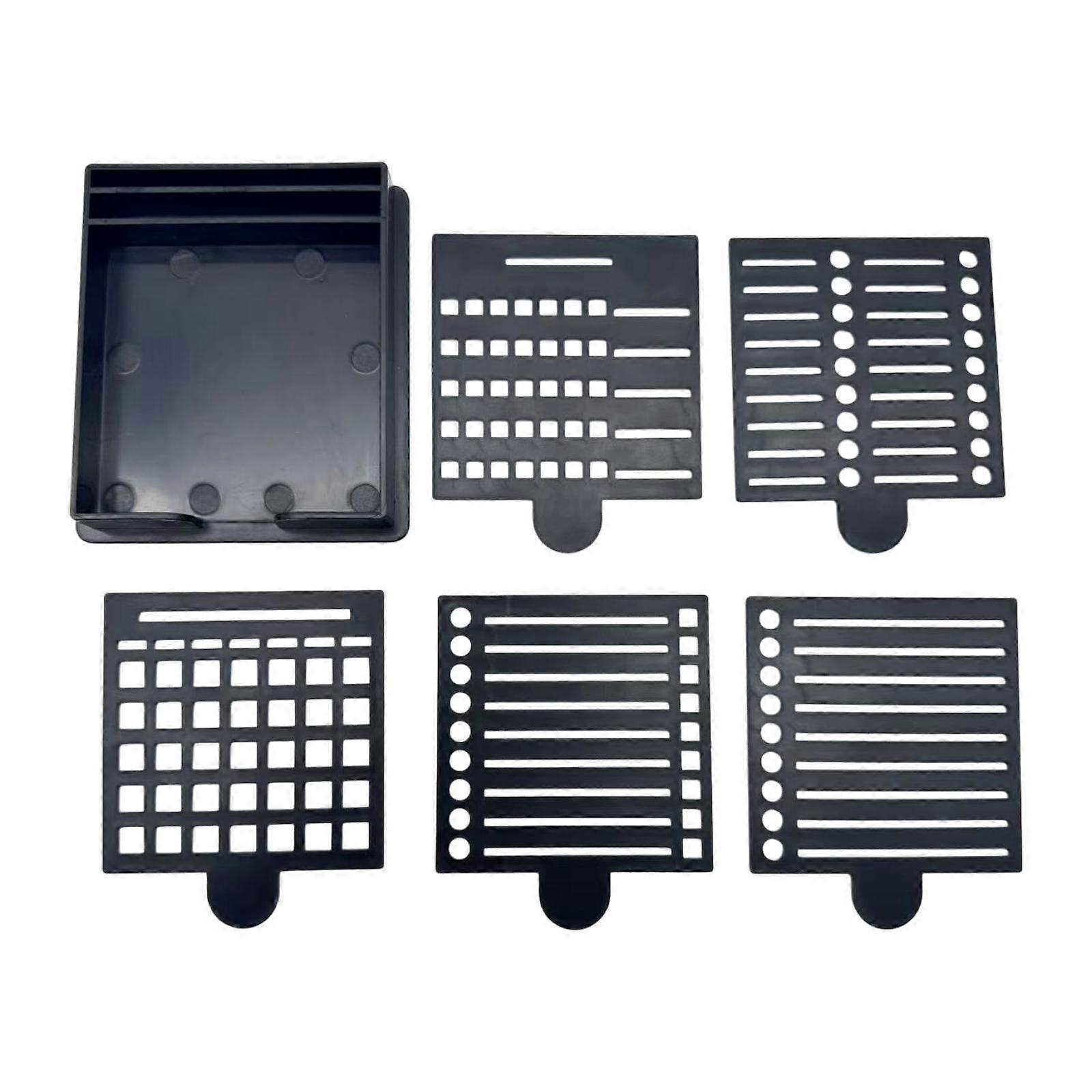 Sticky Note Stencil Compact Post Note Holder for School Desktop Home