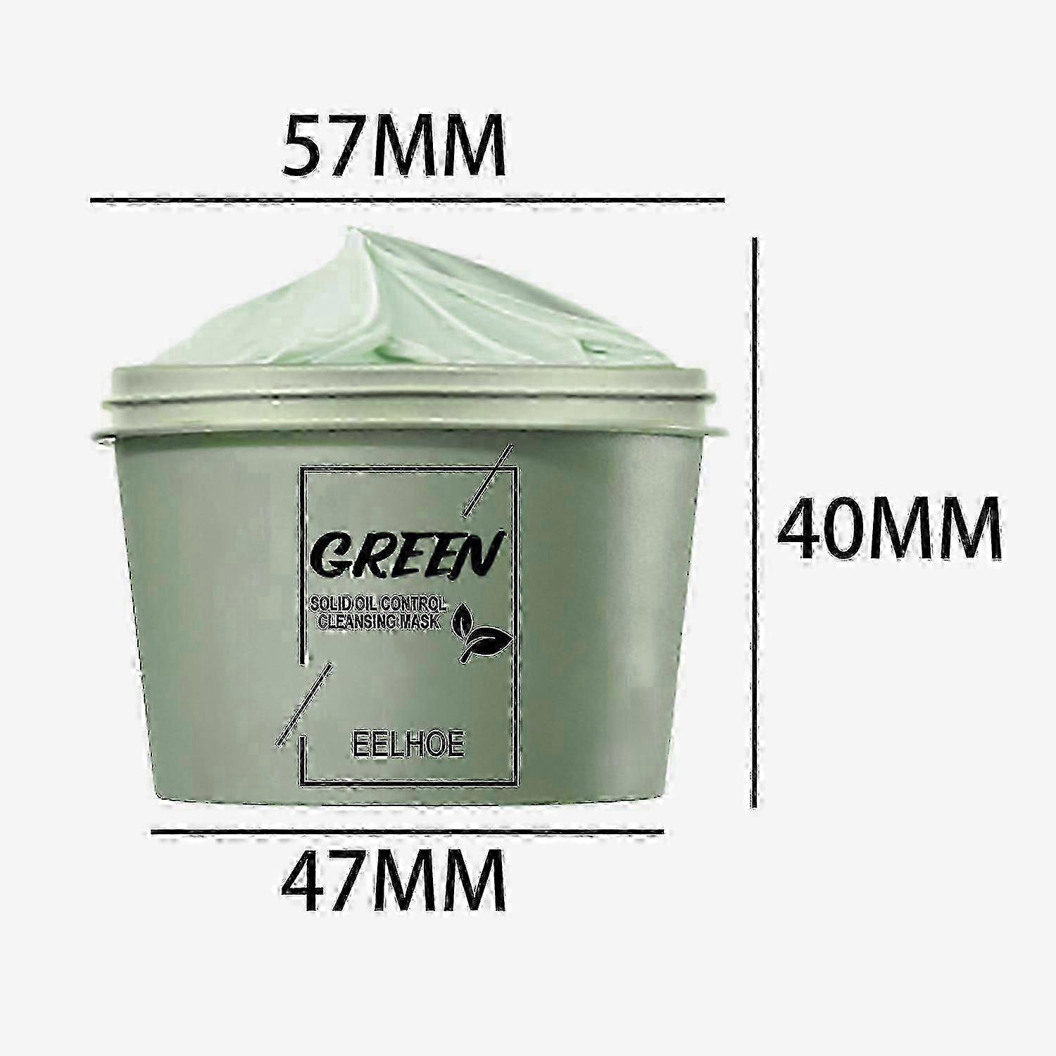 EELHOE Green Tea Mud Mask, Cleansing Face Moisturizing And Hydrating Pore Cleaning Smear Mask