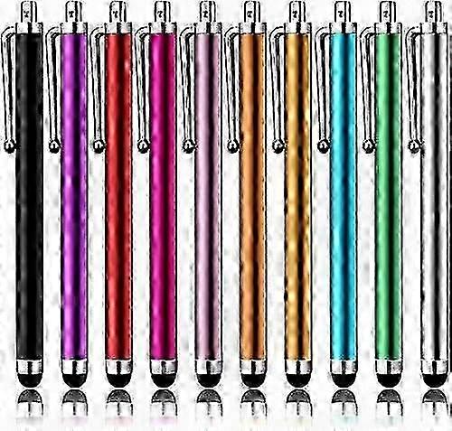10-Piece Universal Capacitive Stylus Set for Touchscreen Devices - Compatible with  and  in Assorted Colors