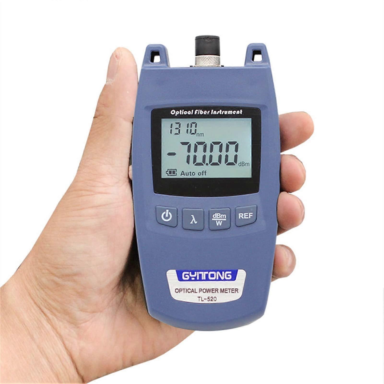Network Cable Tester, Optical Power Meter Mini Real Optical Fiber Tester Light Attenuation Test Can Be Calibrated TL520A