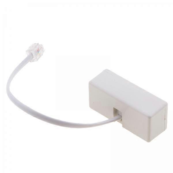 2-4pack 2-way RJ11 τηλεφωνικό βούλωμα στον διαχωριστή προσαρμοστών υποδοχών για σταθερό τηλέφωνο