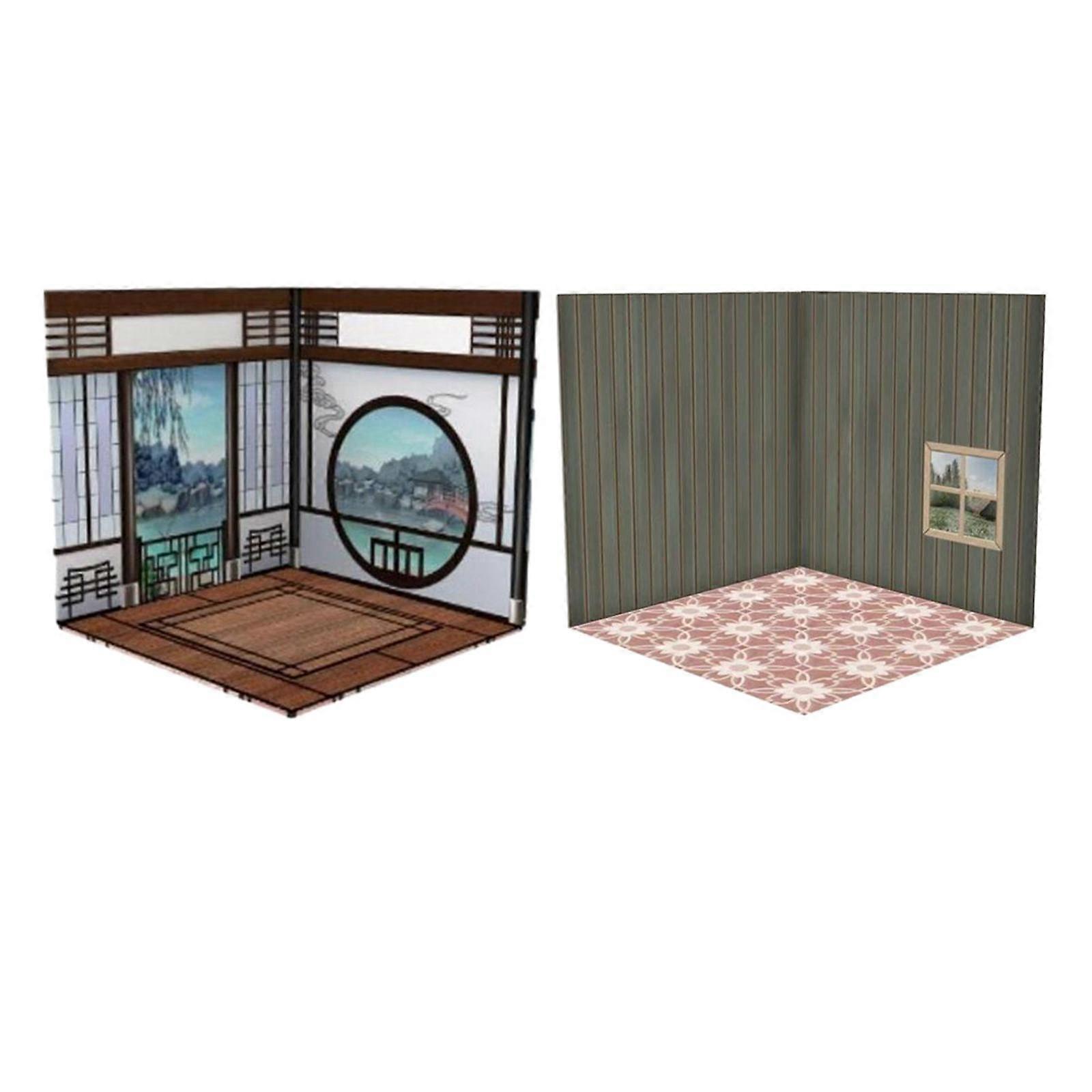 1/12 Model Display Backdrop Background Scene Diorama for Figures Model Scene