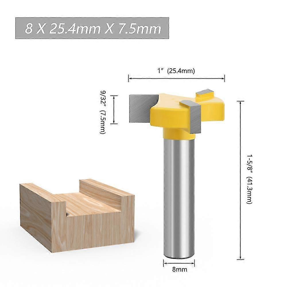 Strawberry Wood Top and Bottom Maches, 1 Piece, 3 Edges, T-Type Sculpture Tool, Cutter Compatible with Certain Brand