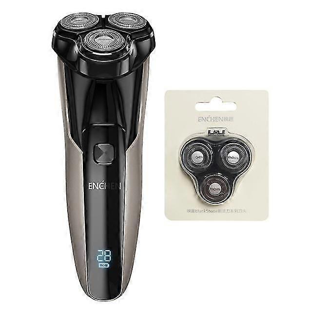 新型電動カミソリ 男性用 IPX7防水 電動フェイスシェーバー カッティングシェービングマシン ヒゲトリマー ブラックストーン 5s
