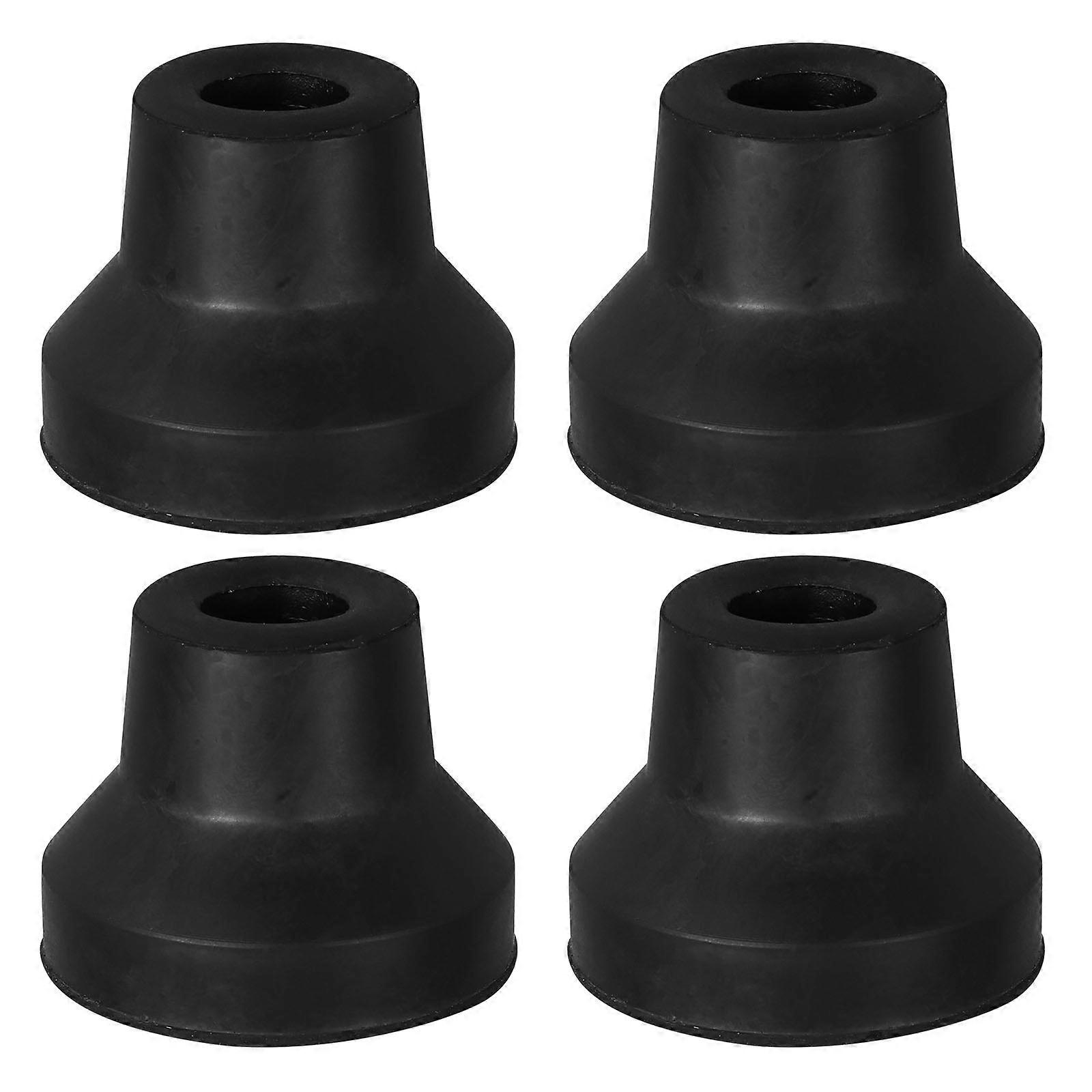 4pcs Replacement Rubber Cane Tips for Enhanced Stability, Nonslip Support on Various Terrains for Walking Canes, Crutches, and Walkers