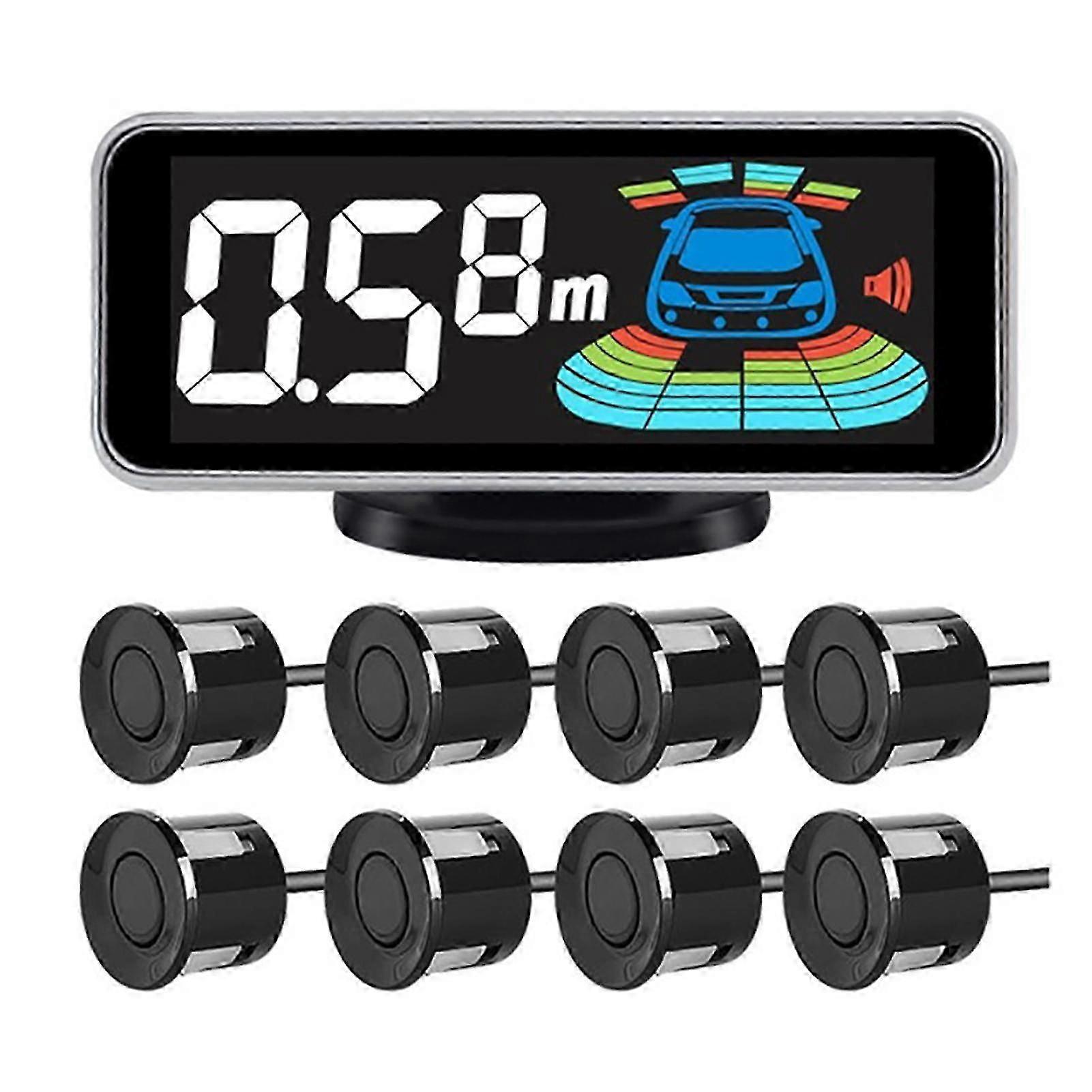 Led Display Front Rear Car Reversing Radar Set Adjustables Volume Car Reversing Buzzer For Car Vehicle Suv