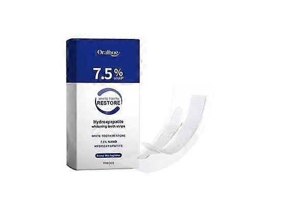 Hydroxyapatite Whitening Teeth Strips for Enamel Protection and Tooth Strengthening, Gentle and Effective Formula, Fresh Breath, Fluoride-Free Toothpa