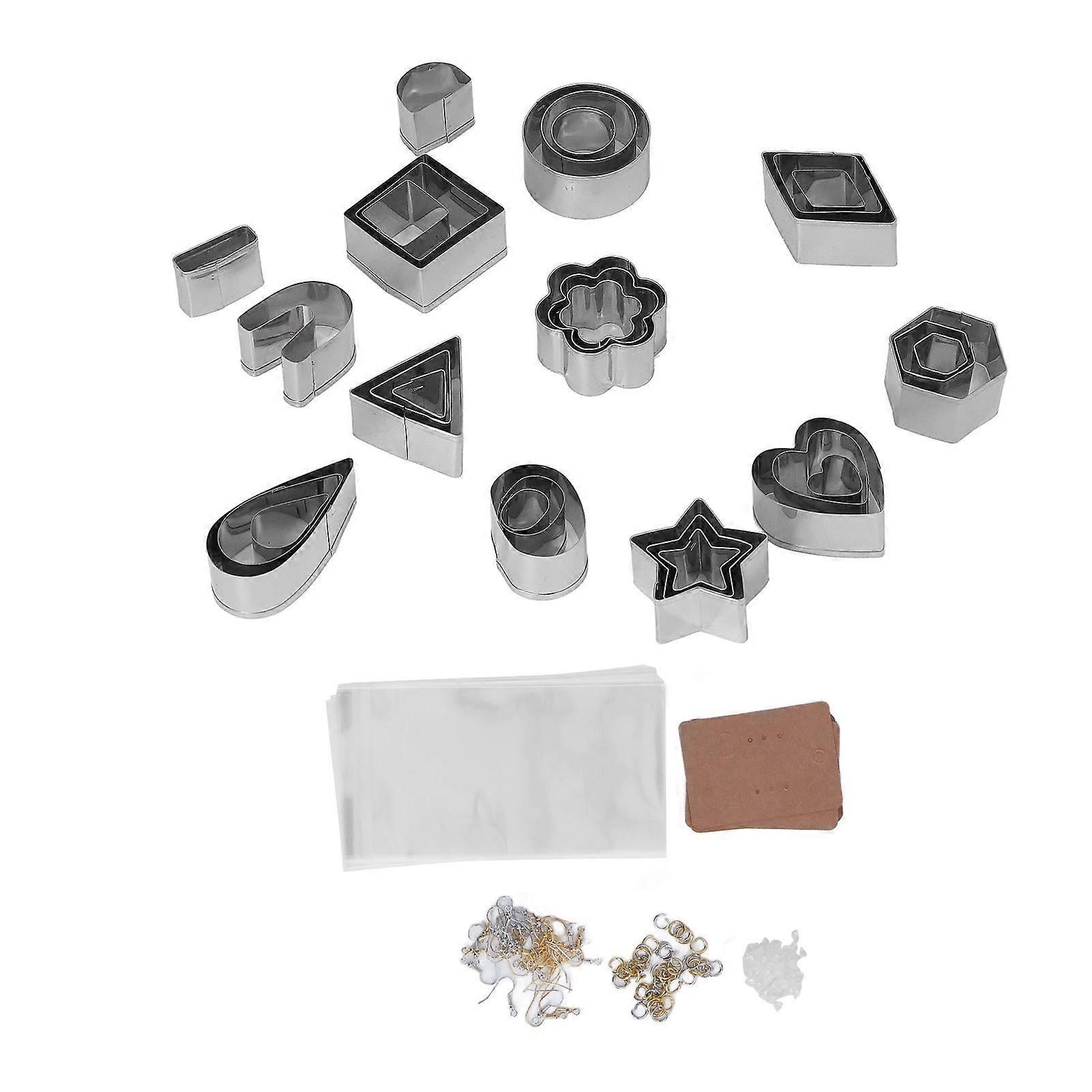 2025 Latest Model  Polymer Clay Cutters Set 13 Different Shapes Clay Earring