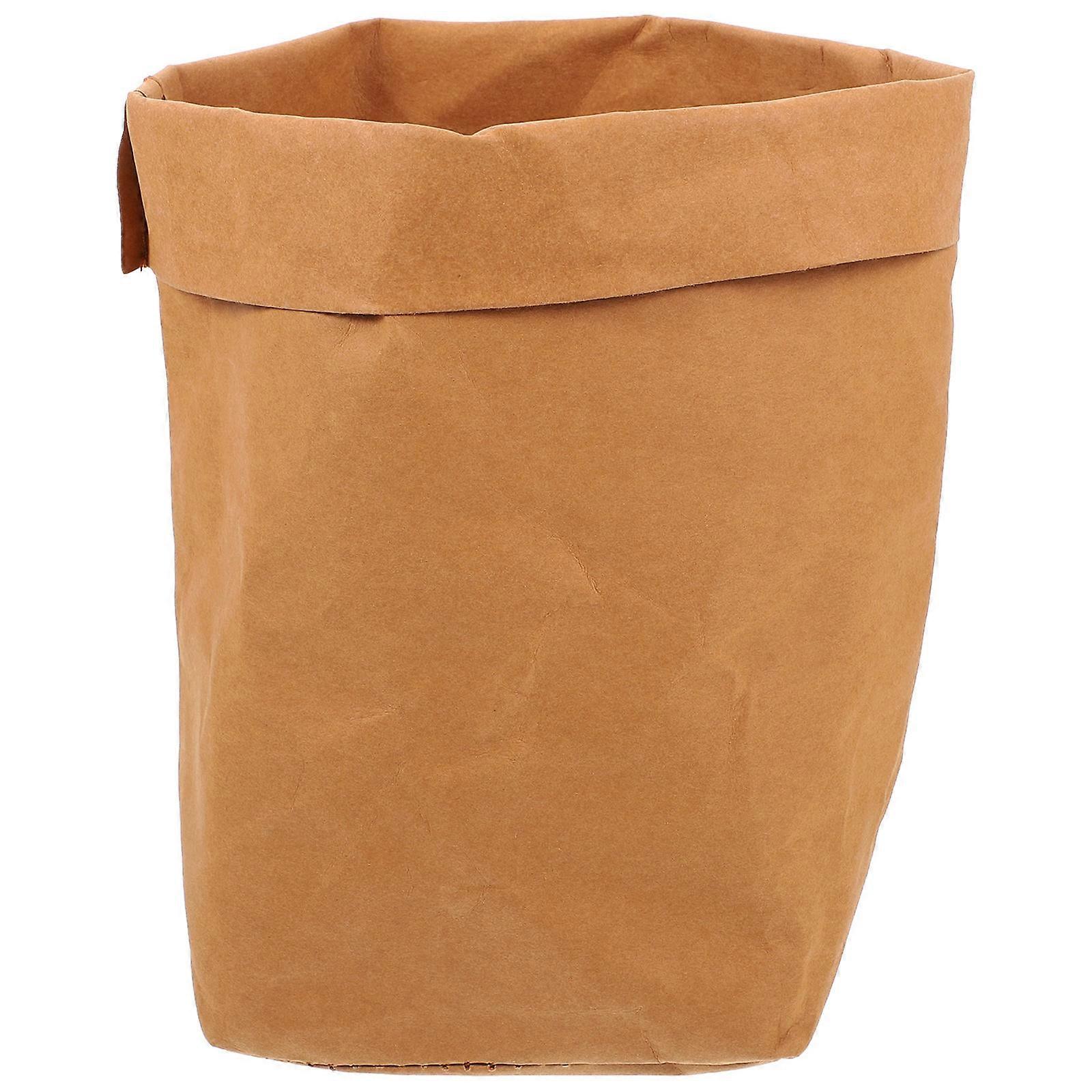 Brown Kraft Paper Bag for Storage with Anti Leak Design and Strong Durability
