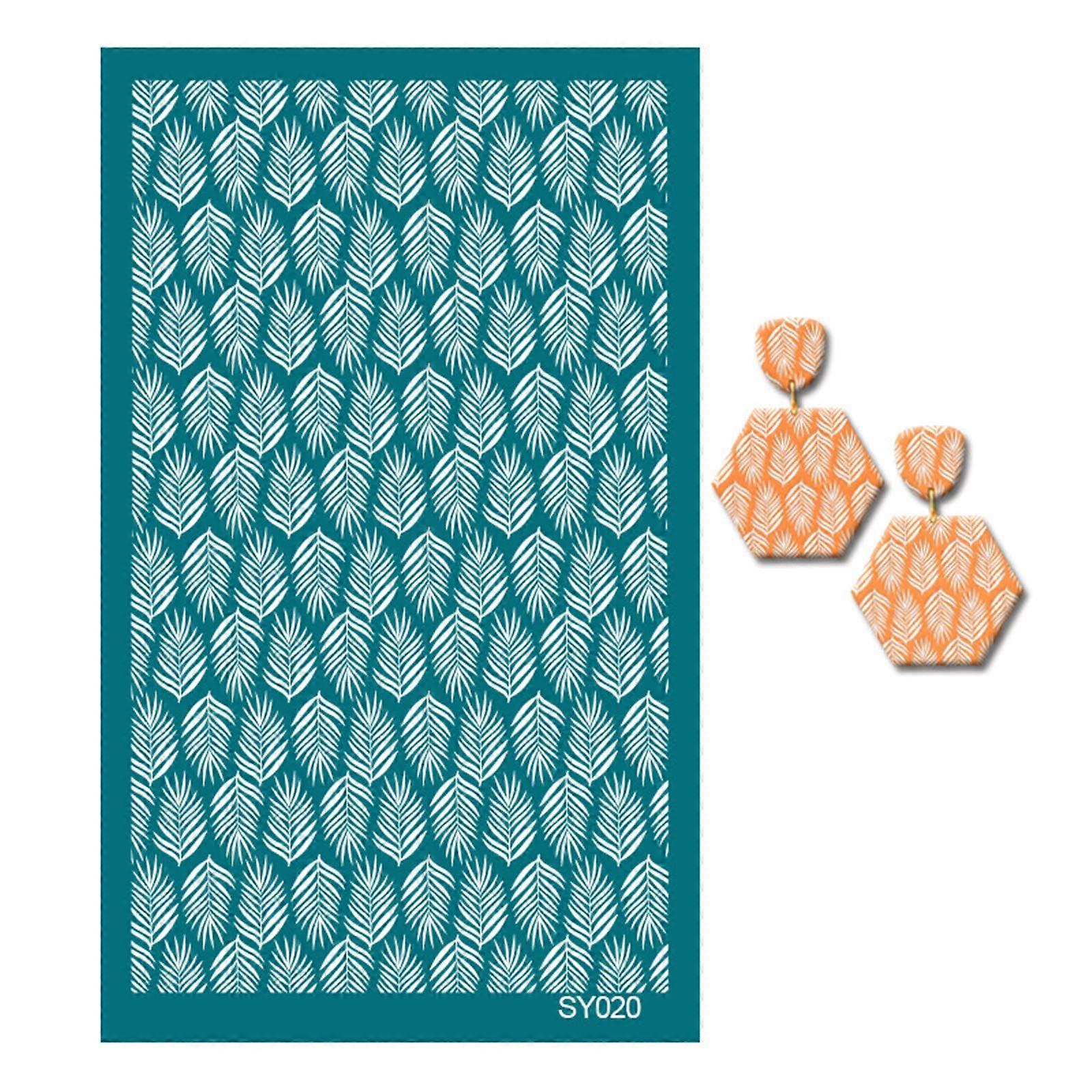 Reusable Screen Printing Stencils for Clay Art, Jewelry, Earrings, Decorative Crafts, Multi-Use Design
