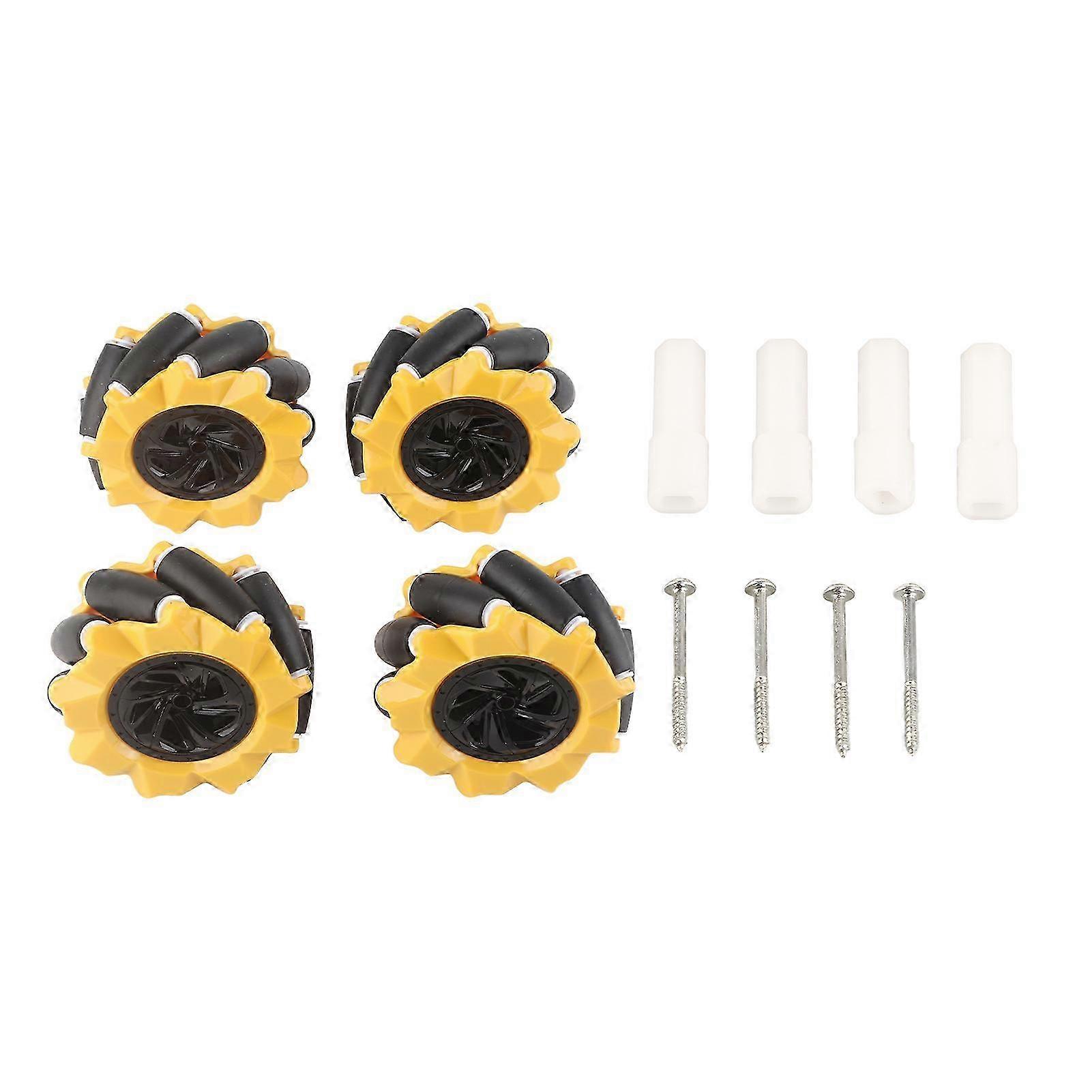 Mecanum Wheel Omni-Directional Robot Car Parts 80mm (2 Pairs)