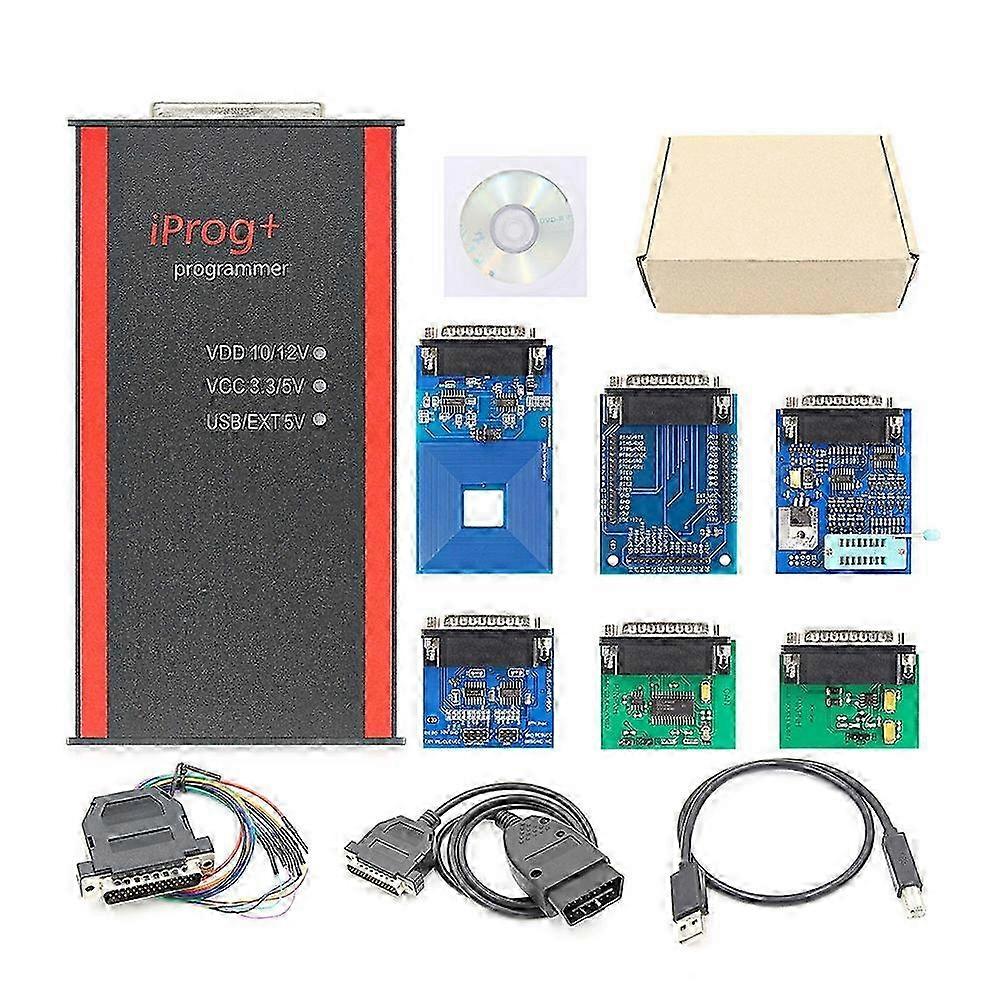 12V Iprog+ Pro V87 Car Key Programmer ECU Tool 2025