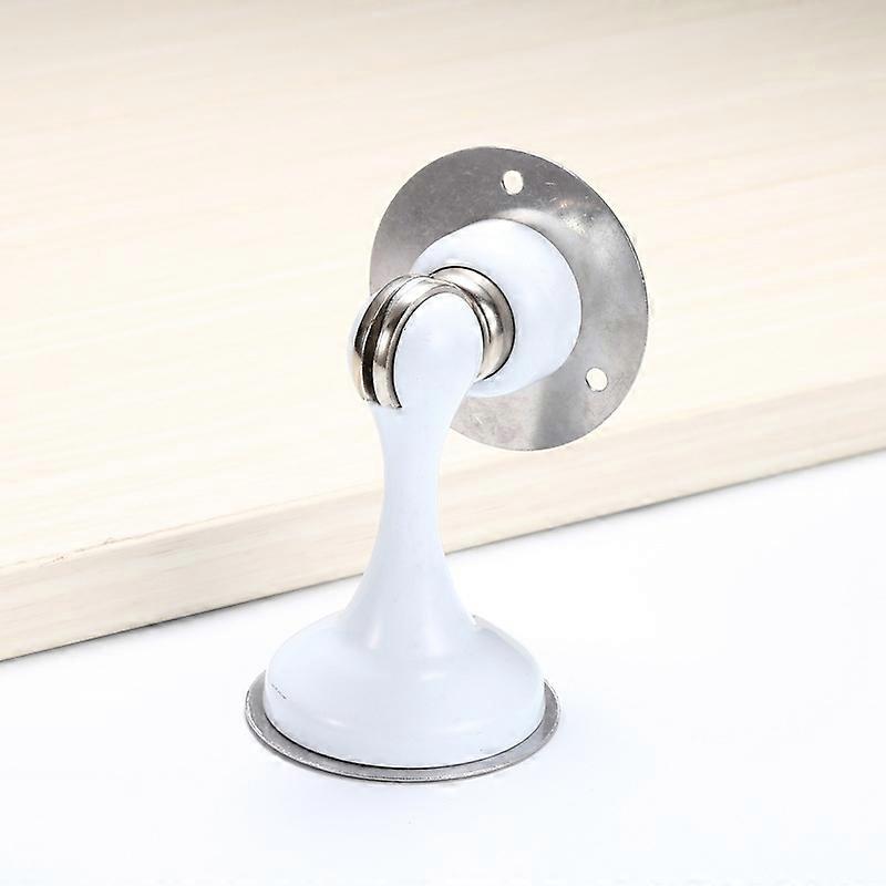 Stainless Steel Magnetic Door Stops, 2 Pack, No Drilling, Screws for Stronger Fixing