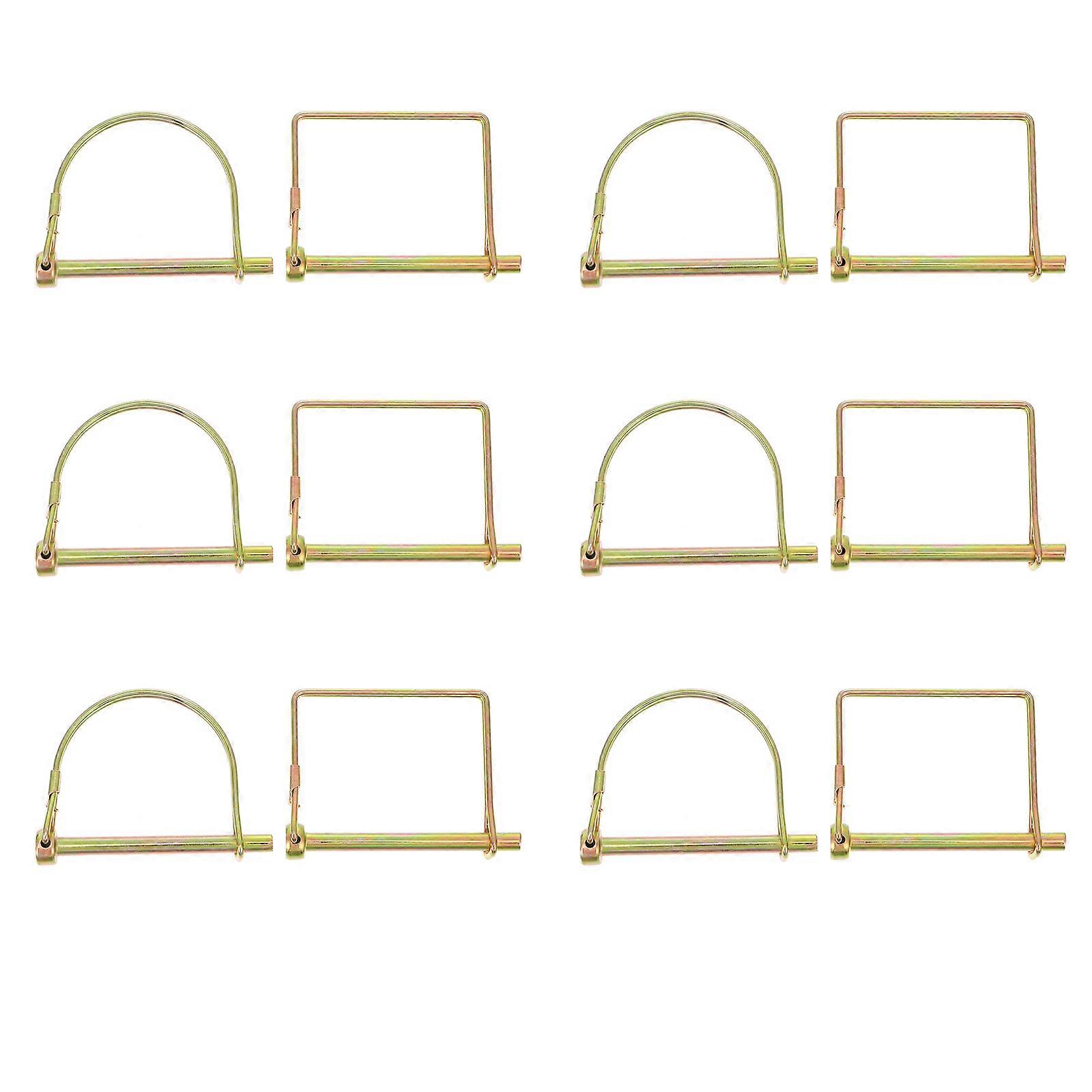 Metal Trailer Lock Pin Shaft Locking Pin for Boat Outdoor Work Quick Latch 8.00X6.00X1.00cm 12Pcs/Set