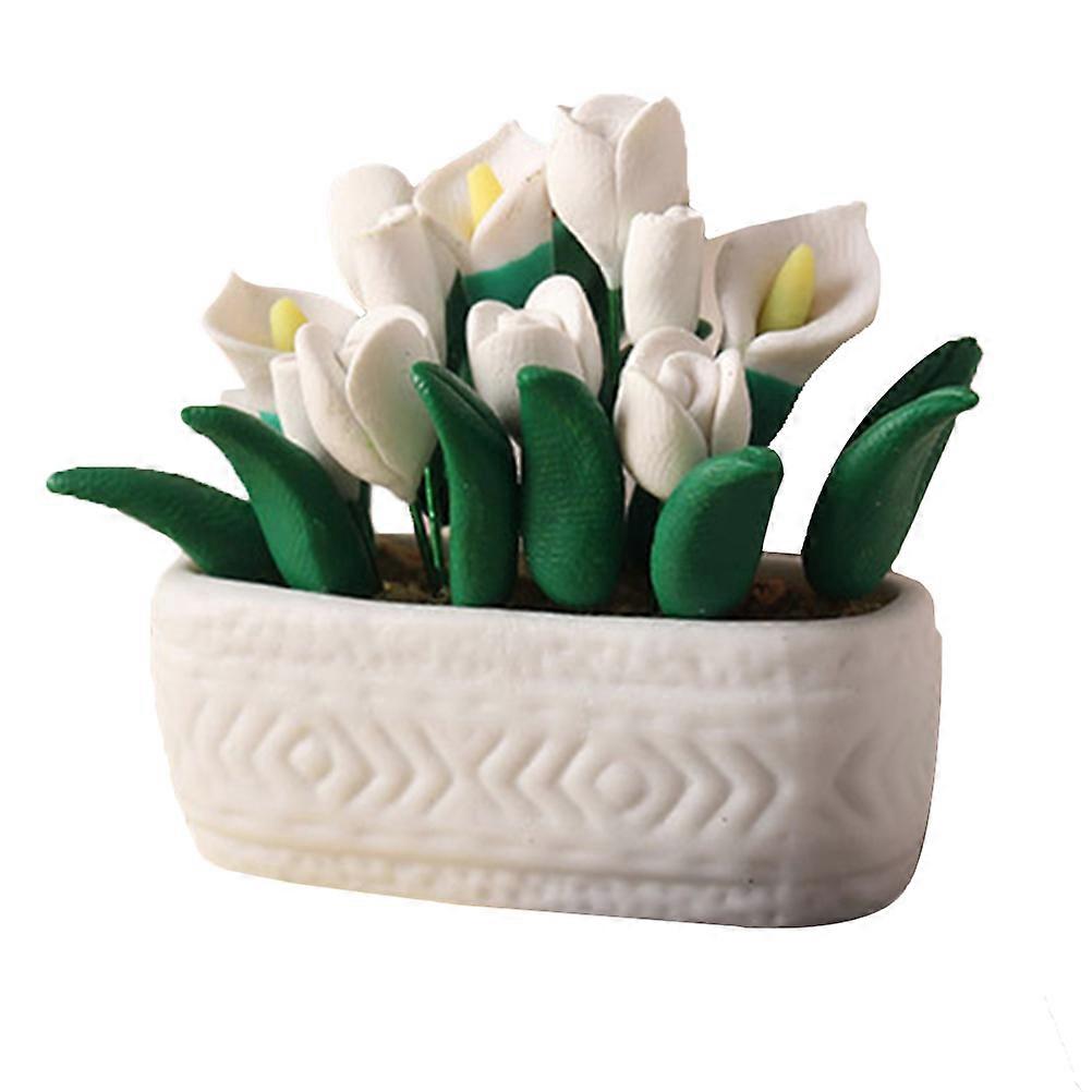 Miniature Bonsai Tiny House Decor Simulation Bonsai DIY Crafting :12 Scale 1Pack