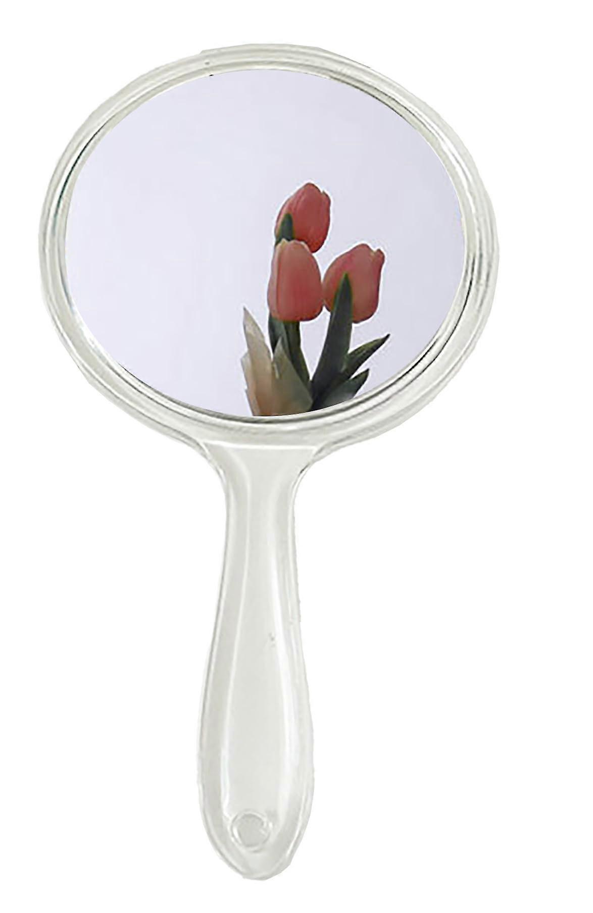 Makeup Hand Mirror, DoubleSided 1X/3X Magnifying with Handle (Crystal Clear)