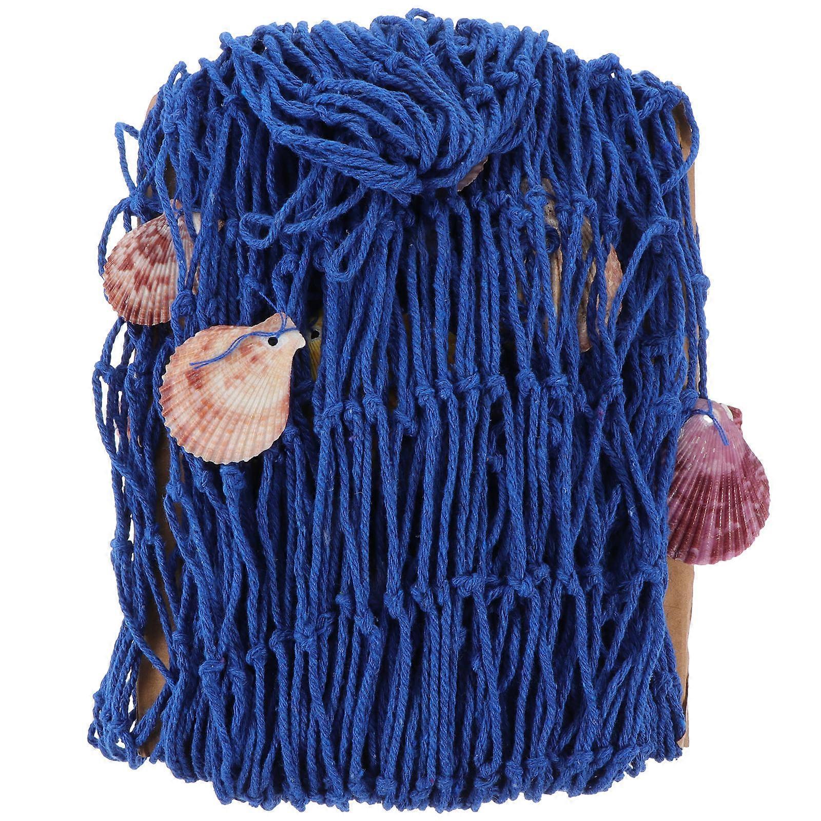 Nautical Netting Decor Fishing Net Decor Mediterranean Style Photo Display 200X150X0.5CM 1Pcs