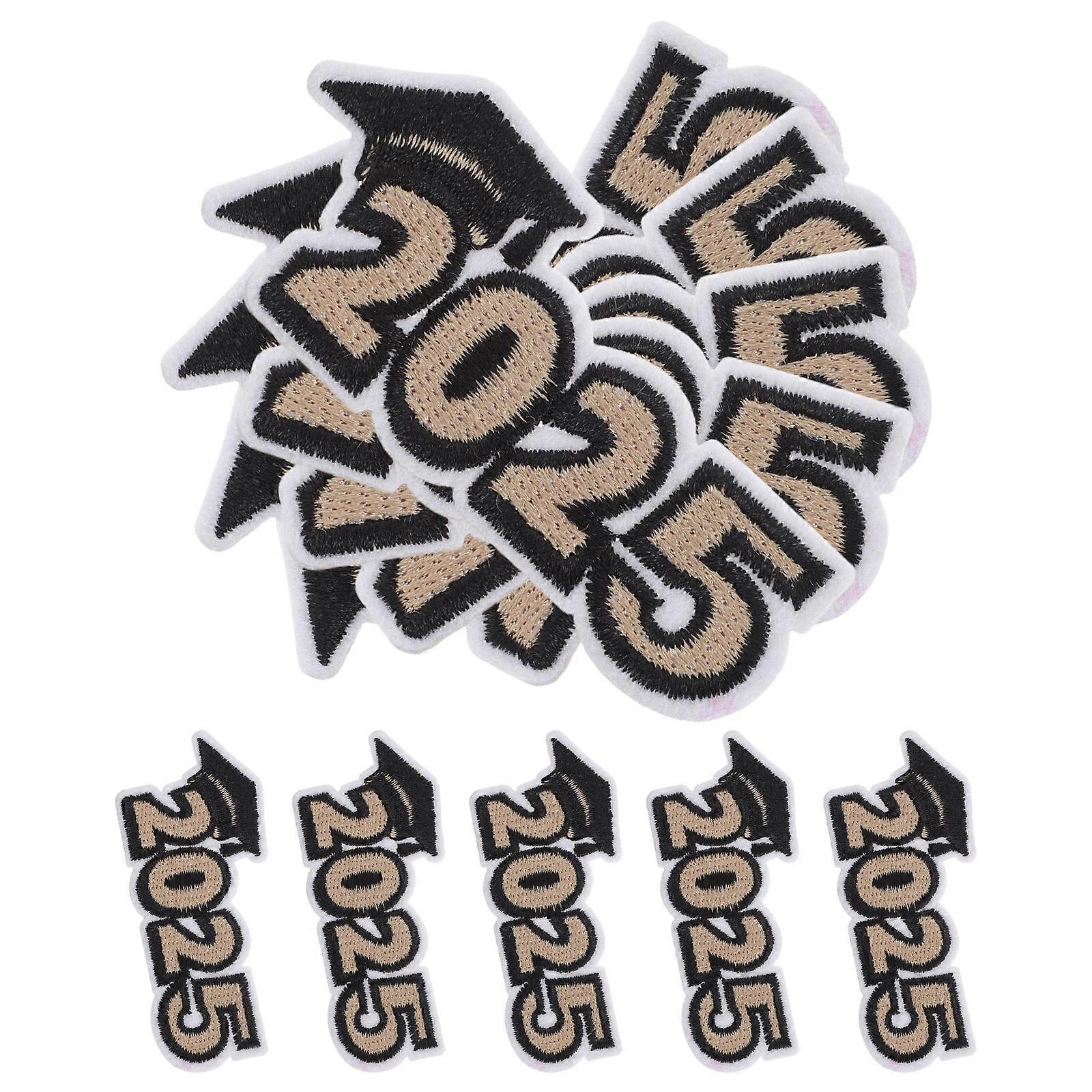 2025 Graduate Iron on Cloth Patch Applique 10Pcs Multi for Clothes DIY Clothes Patch