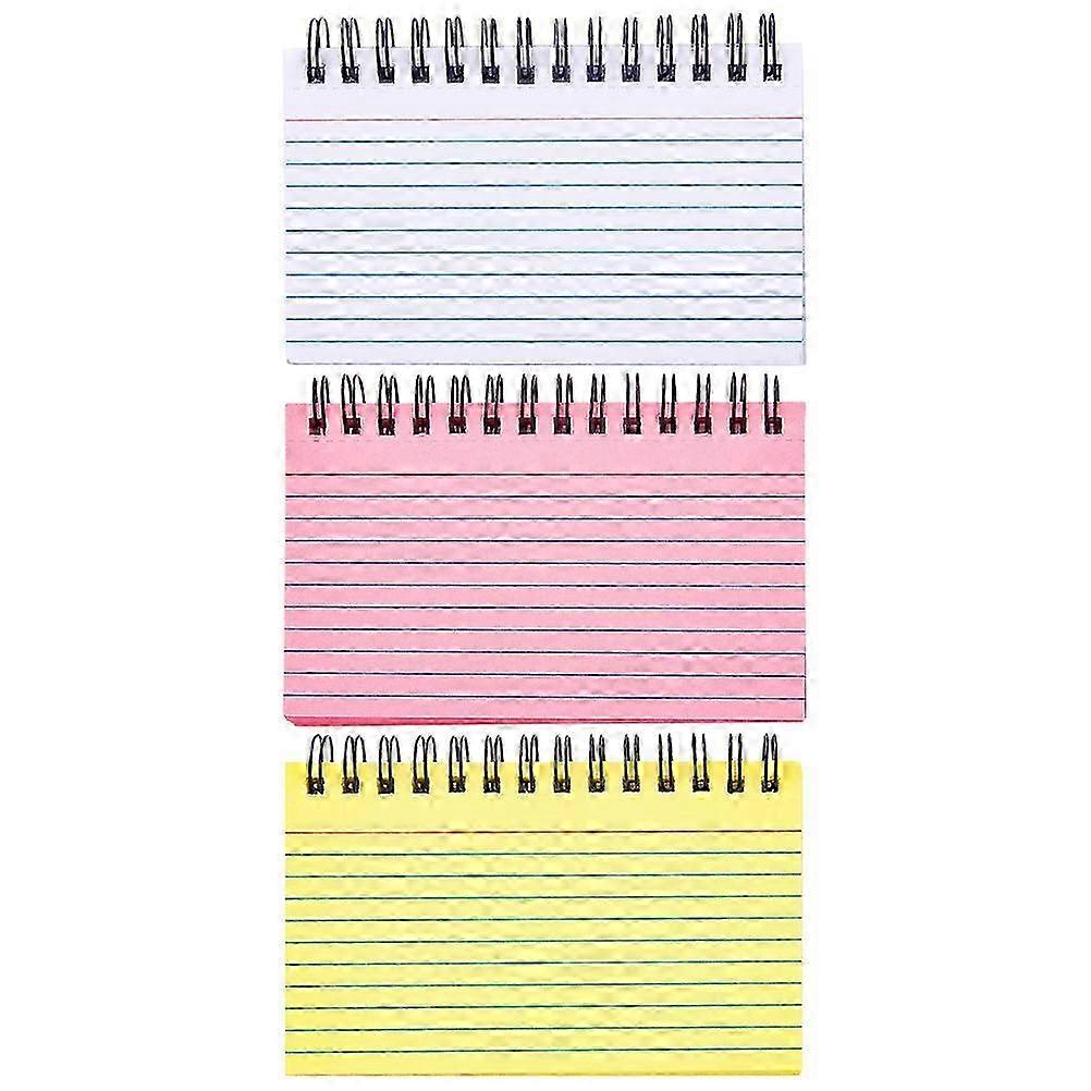 3Pcs Multi-function Writing Pads Portable Office Notepads for Students with Coil Binding Design