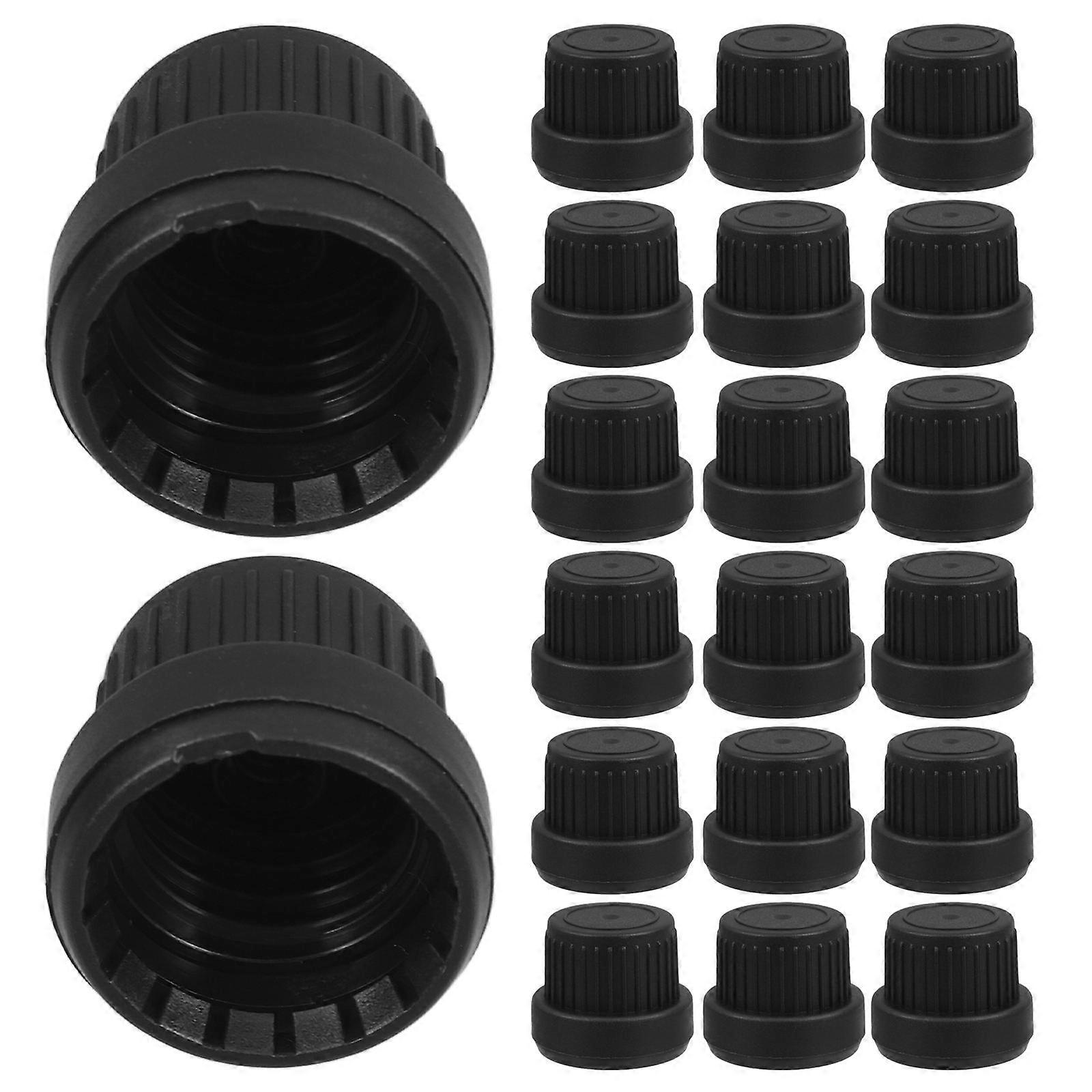 30pcs Essential Oil Bottle Replacement Caps PP Material Leak Proof Seal Compatible with Smooth Inner Thread