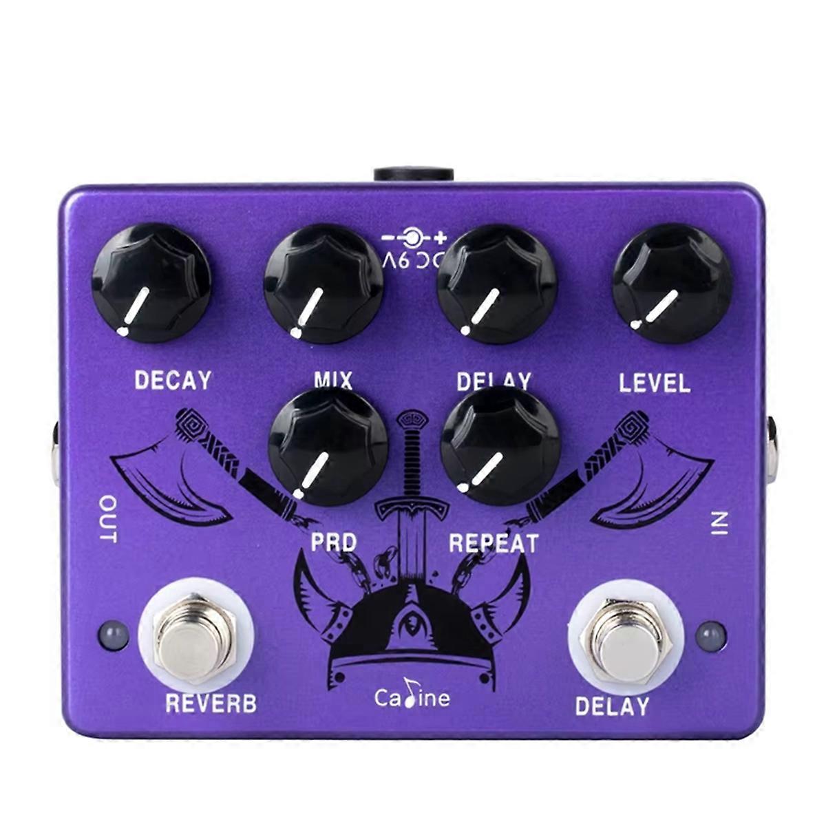CP-80 Gitarre Effektpedal Reverb & Delay 2-in-1 Digitalgitarre True Bypass E-Gitarre Zubehör