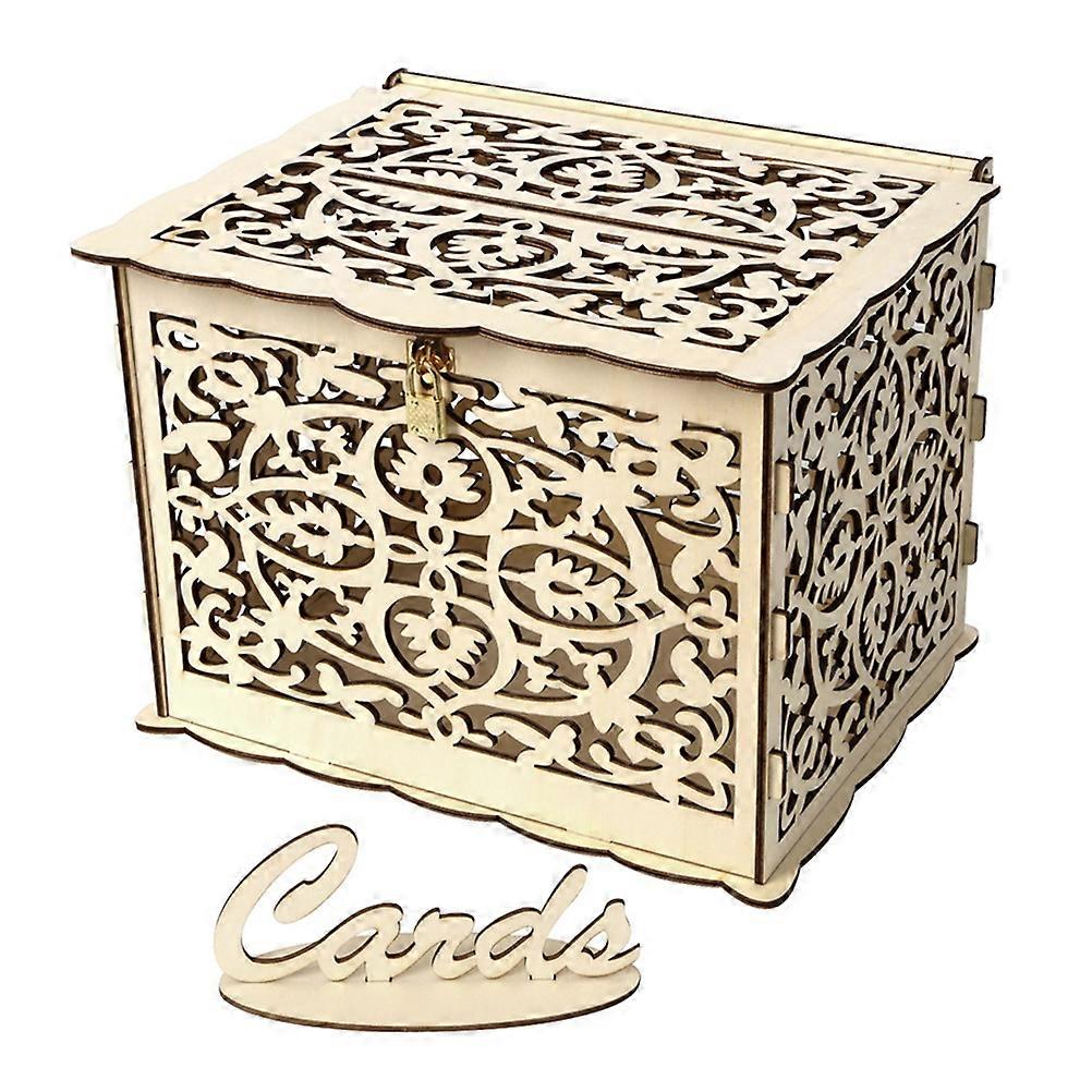 Wedding Keepsake Box Rectangular Cards Box Ideal For Families And Friends 1Set