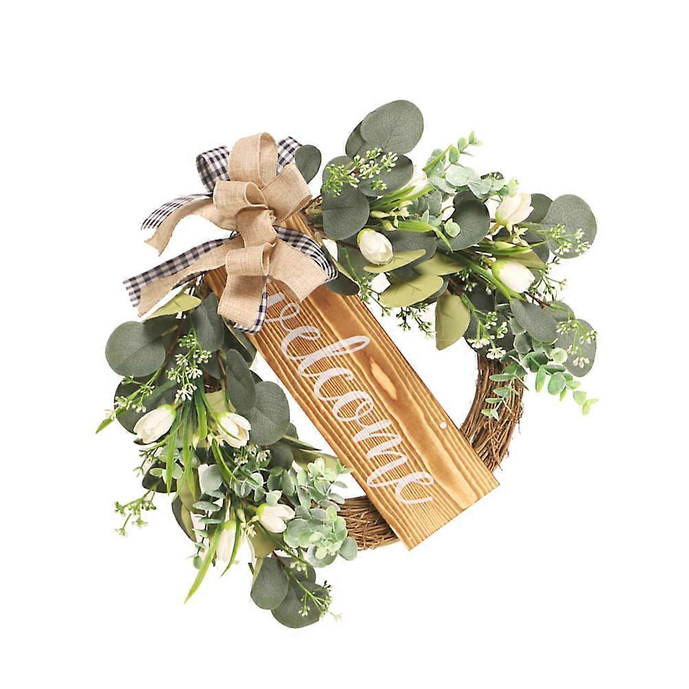 Multi Color Cloth Garland for Decor Rustic and Natural Wreath with Simulation Eucalyptus Leaf
