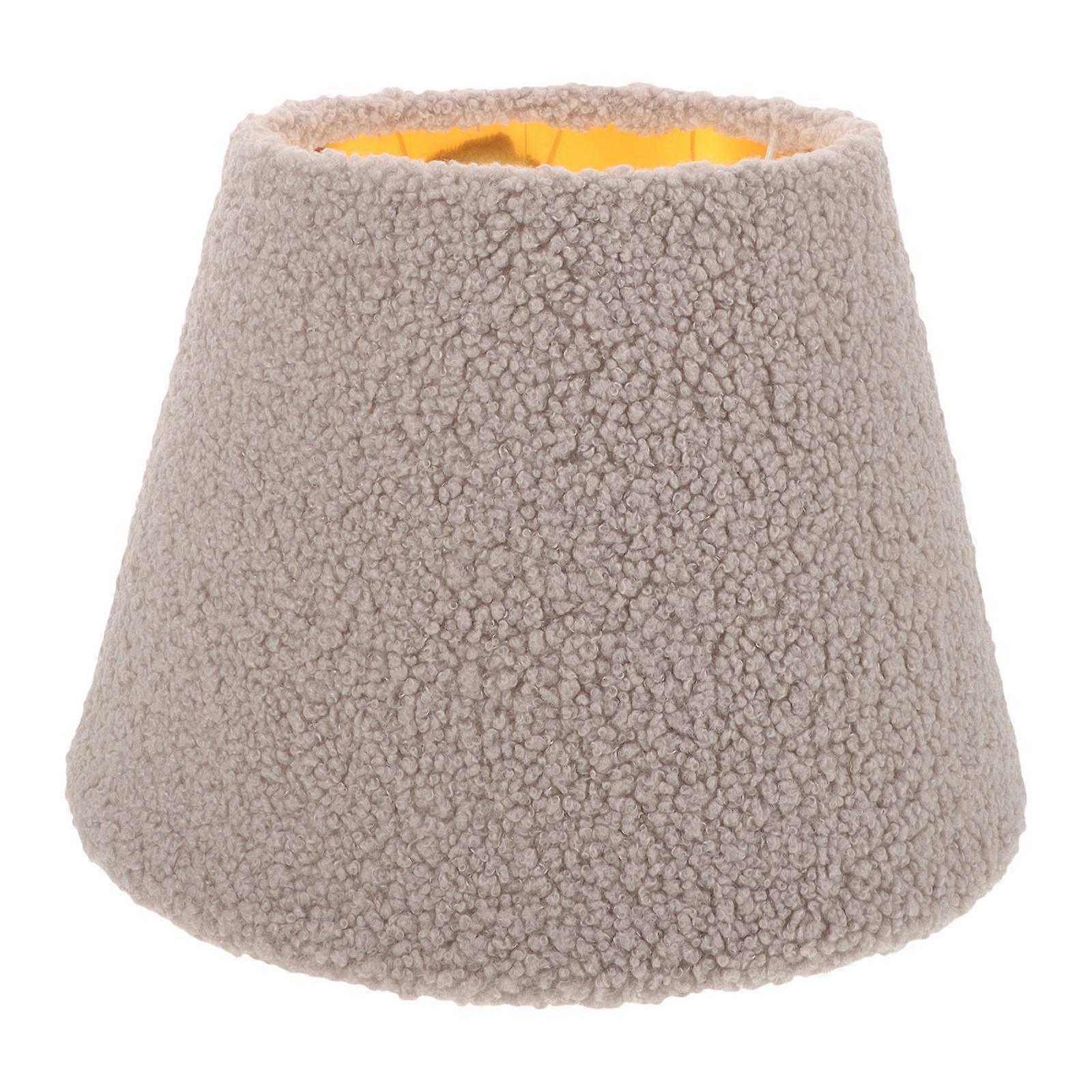 Table Fabric Lamp Bulb Cover Study Lampshade Cover Desk Light Cover Delicate Shape Bear Faux 1Set