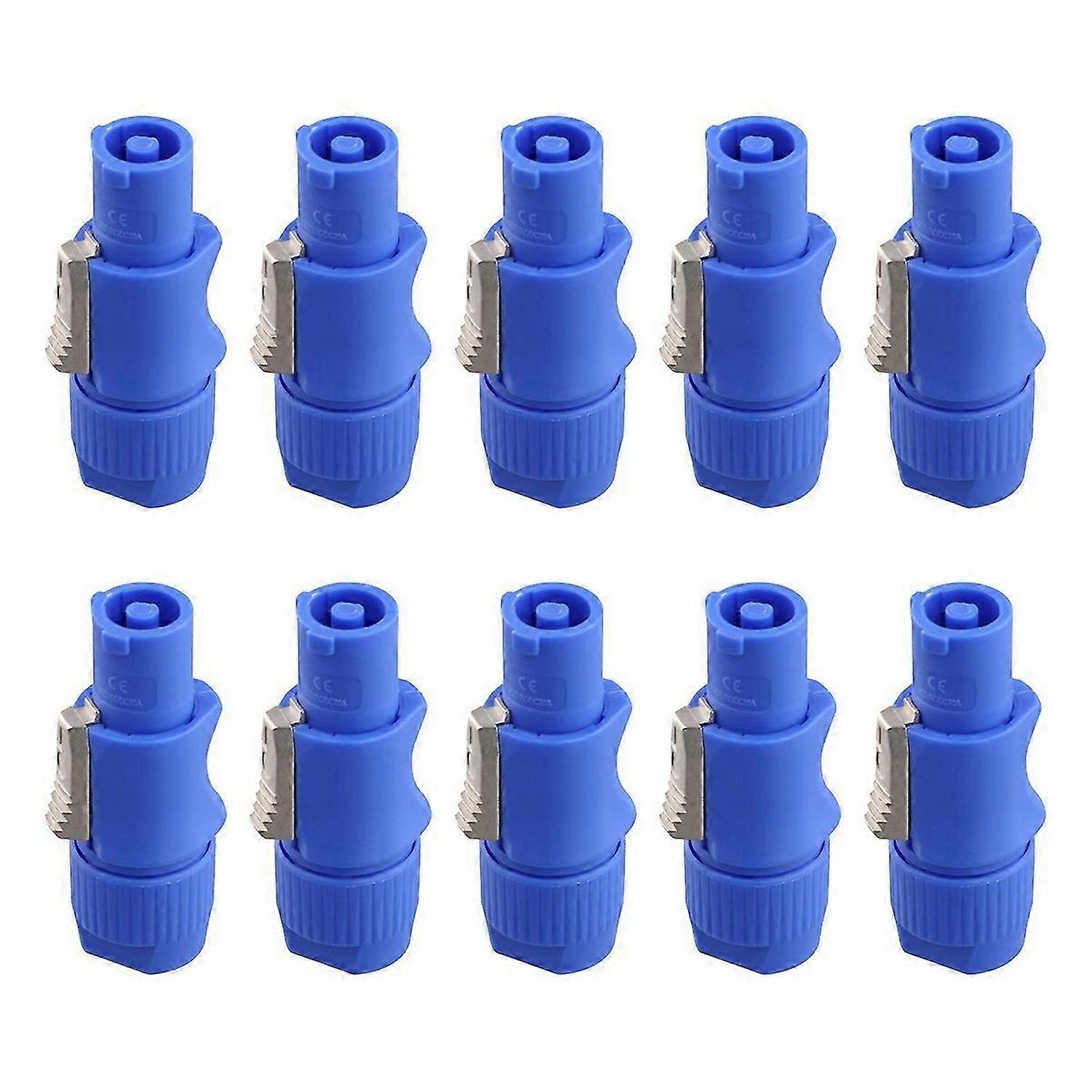 10Pcs 3 PIN Male Powercon Connector Signal Input Jack for Beam Light Stage Light