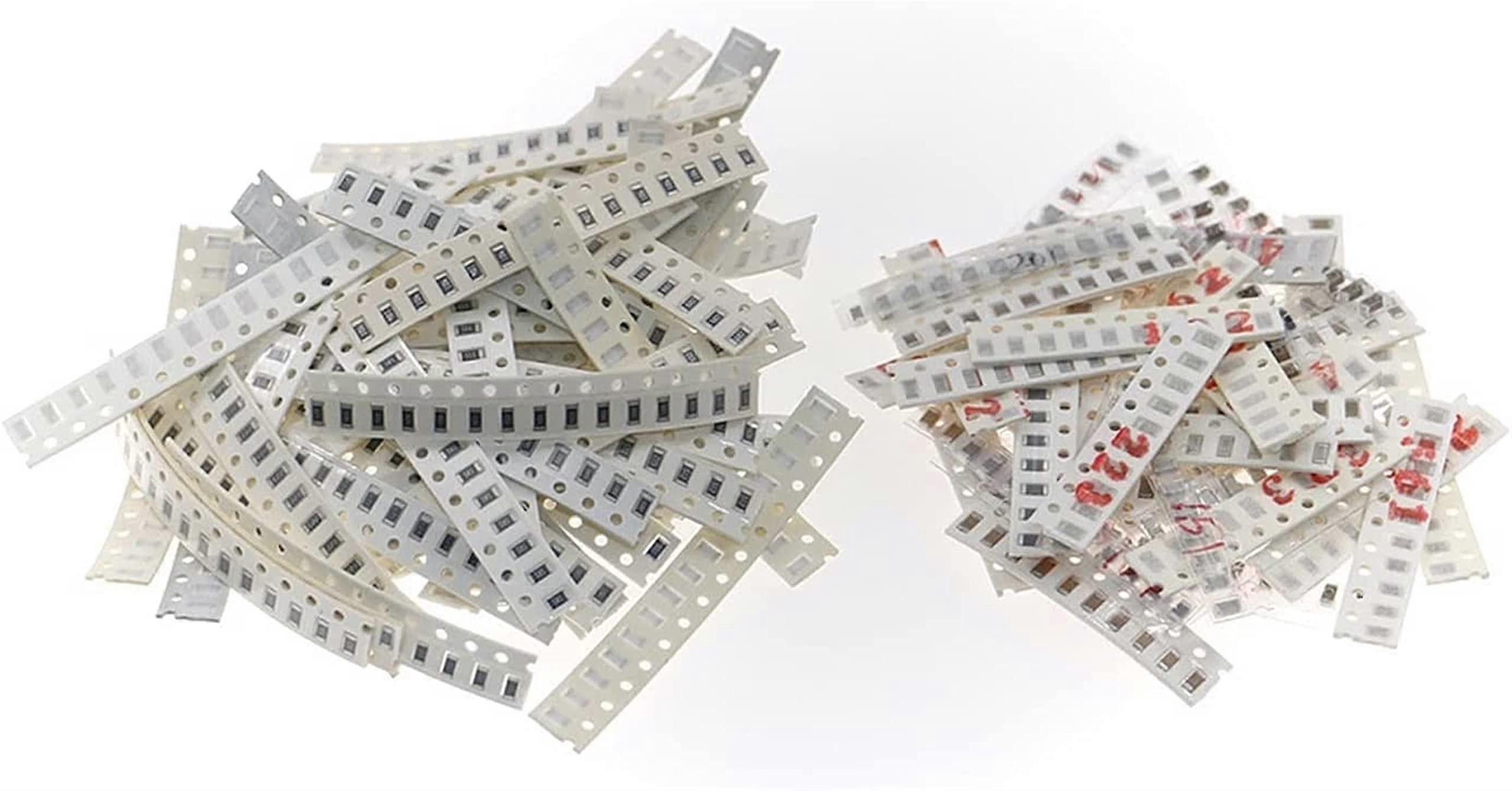 Capacitor Kit 1206 50Value Resistor 40Value Capacitor Kit Set Chip Capacitor with Fixed Resistor Package Capacitors Components